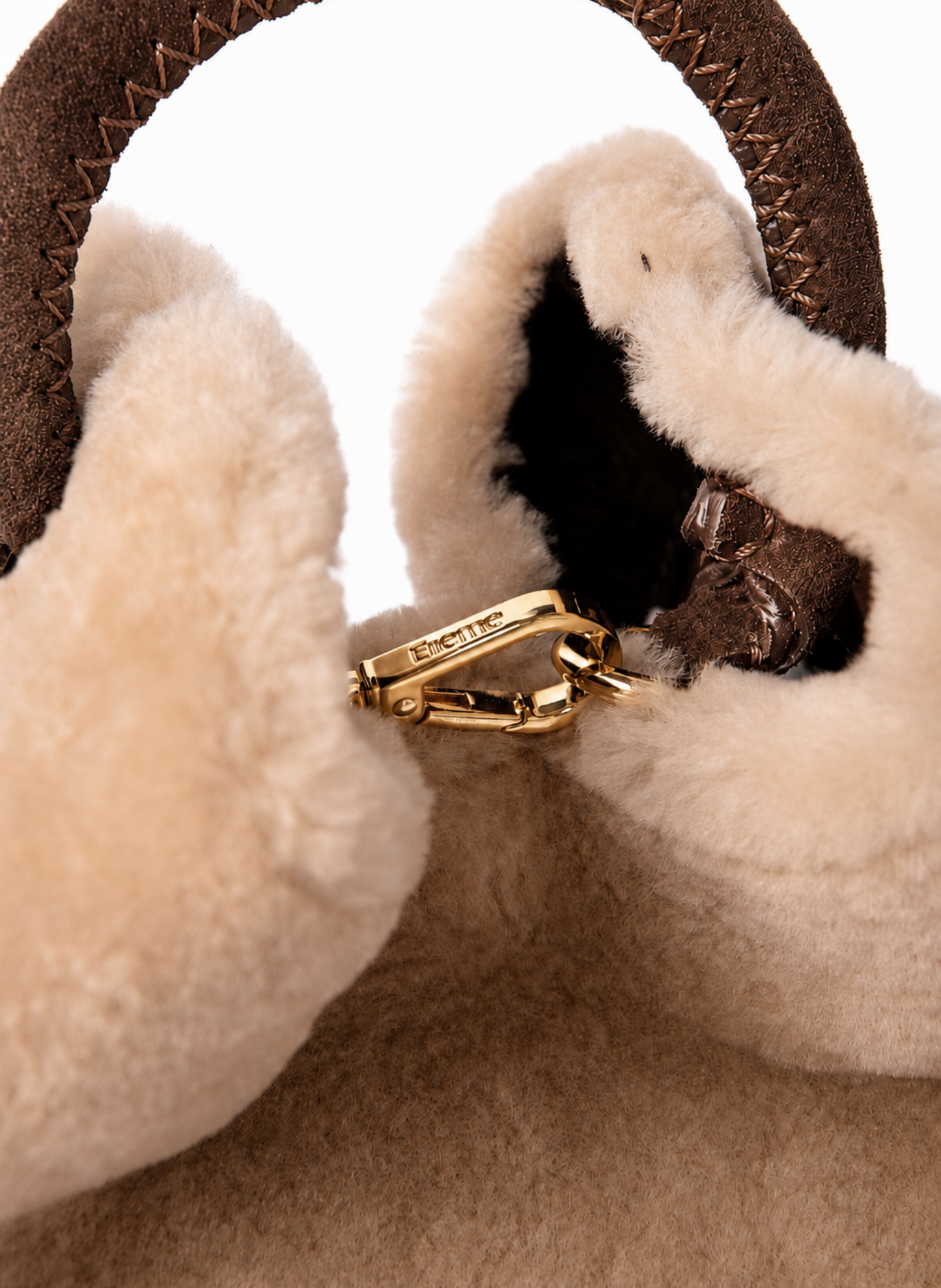 Baozi Shearling/Suede Cream/Brownie