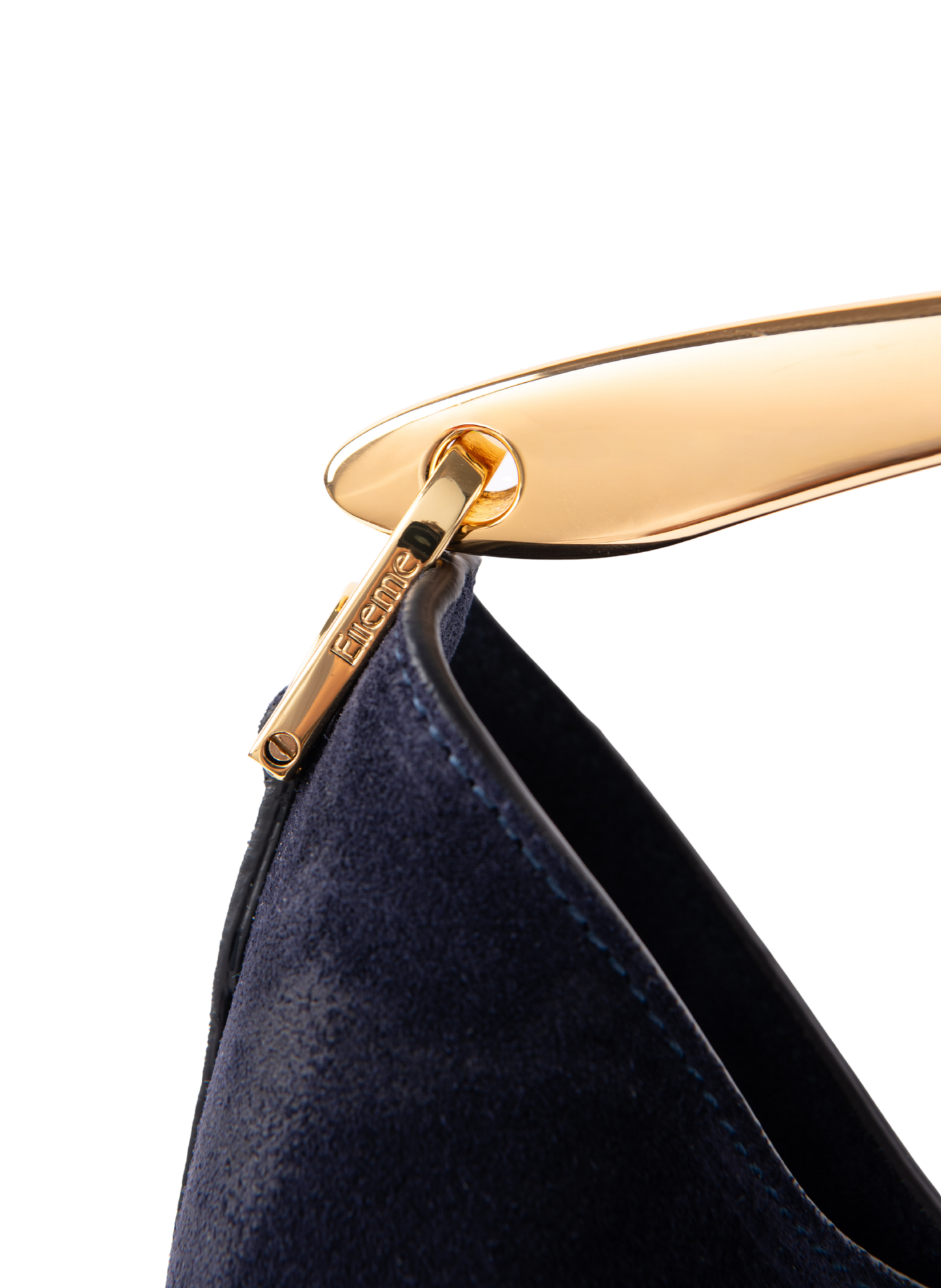 Small Boomerang Suede Midnight Blue