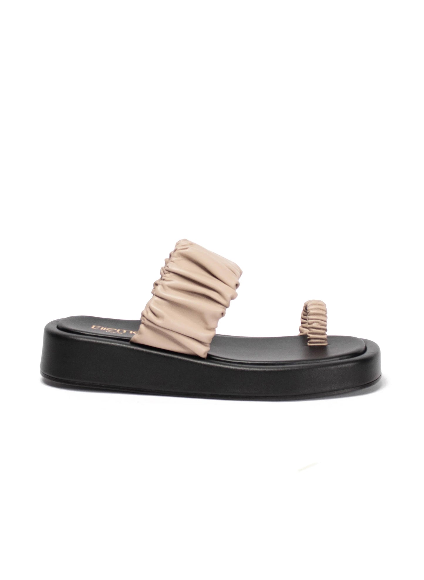 Amor Platform Sandal Taupe/ Black
