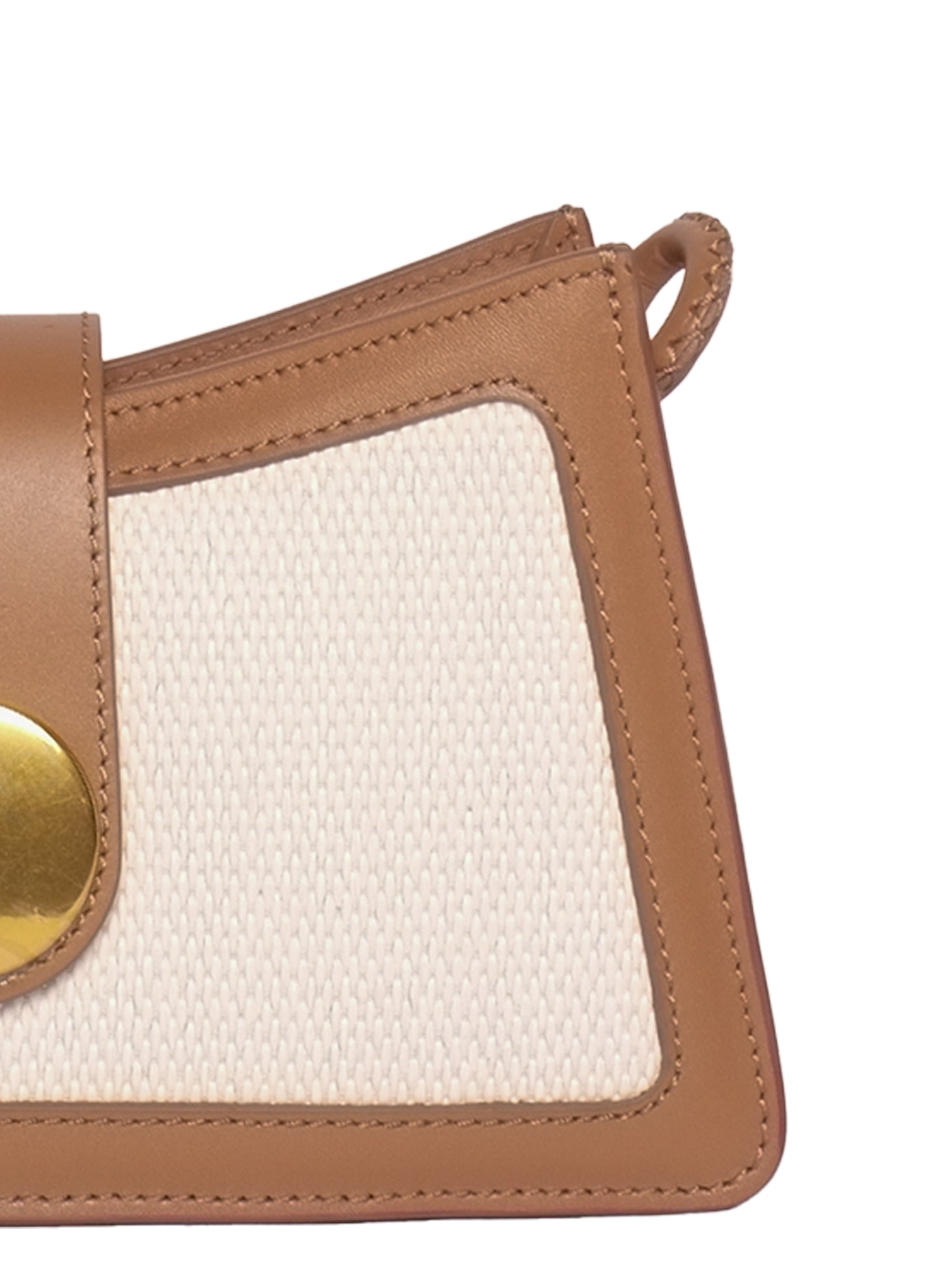 Buckle Shoulder Bag Raffia White/Camel