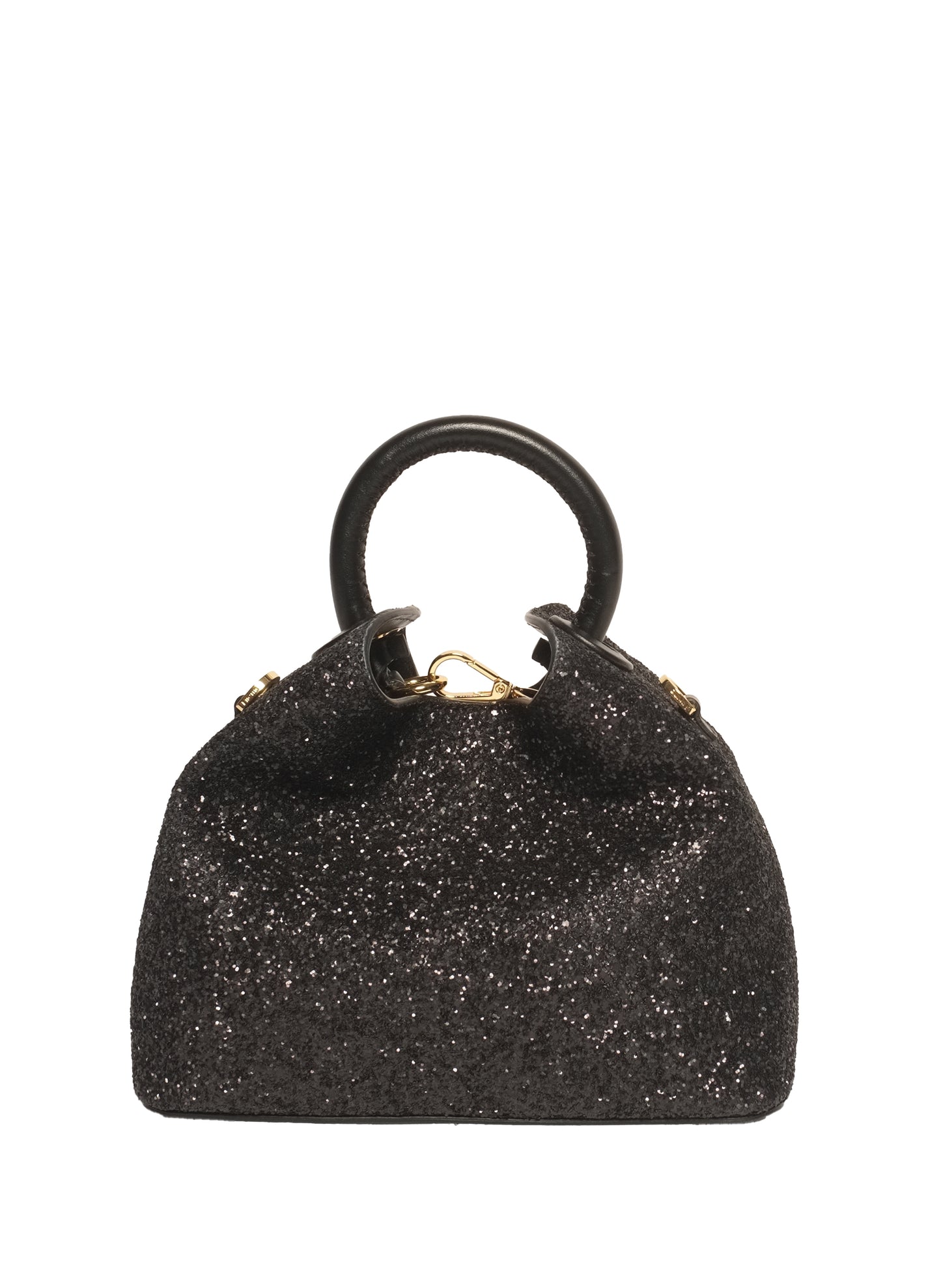 Baozi Glitter/Leather Black