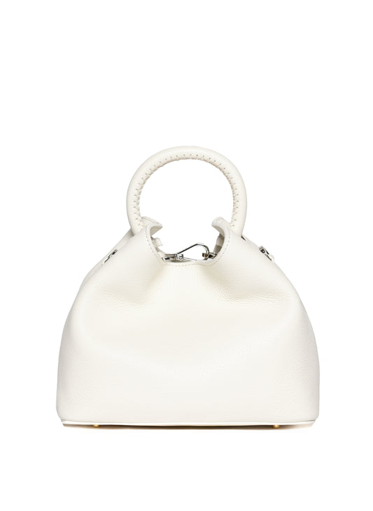 Baozi Pebbled Leather White