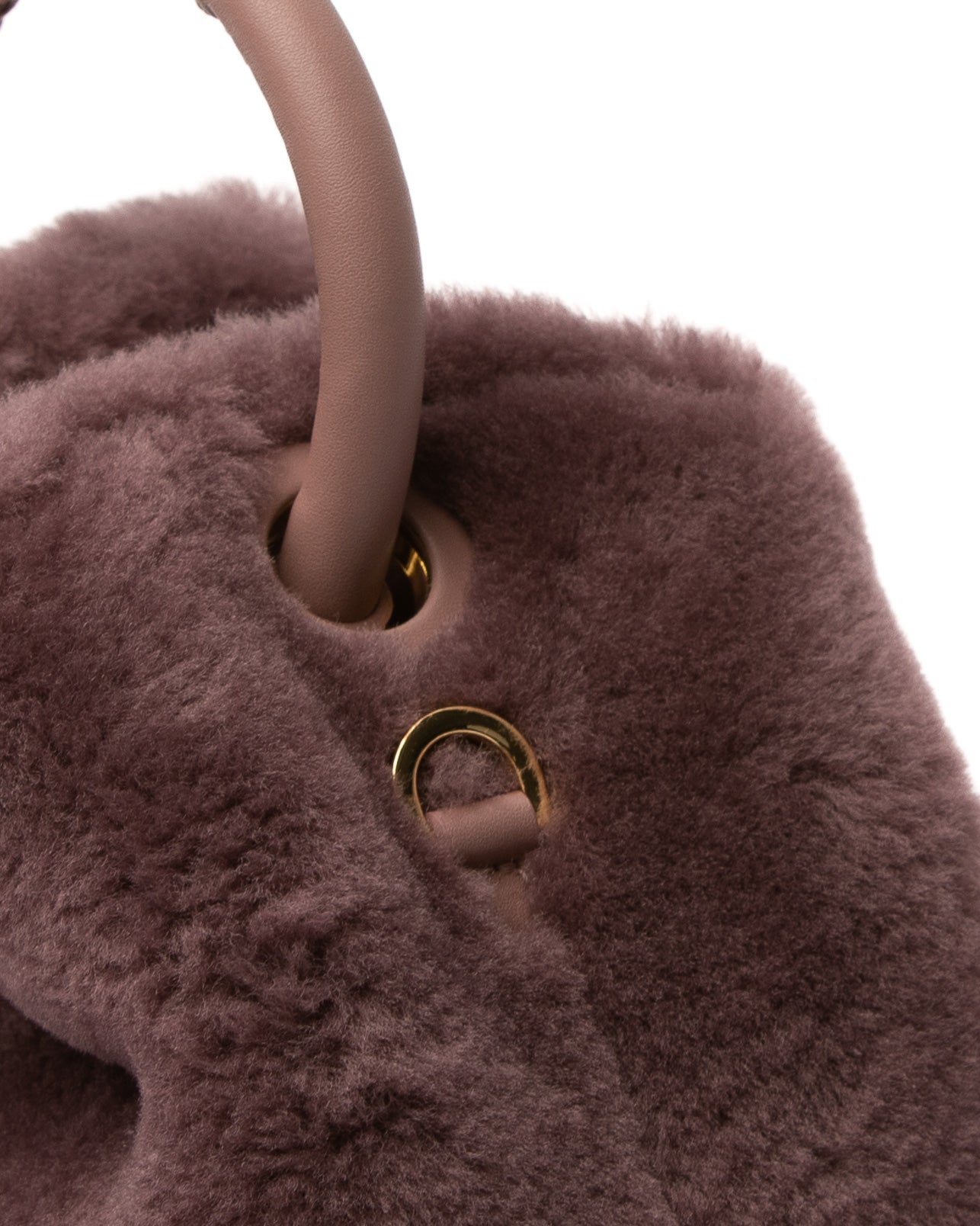 Baozi Shearling Montone Mauve