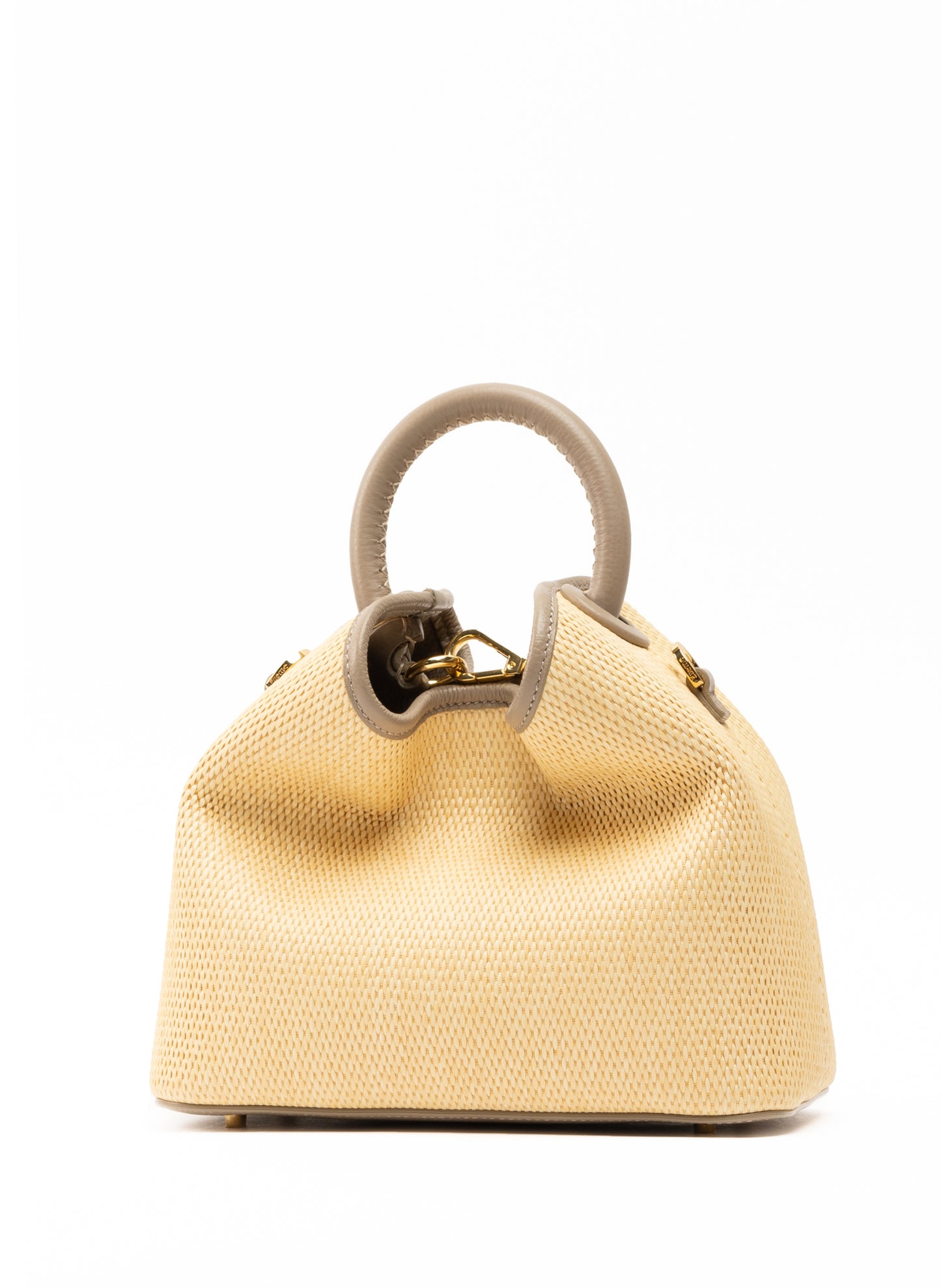 Baozi Raffia/Leather Natural/Taupe