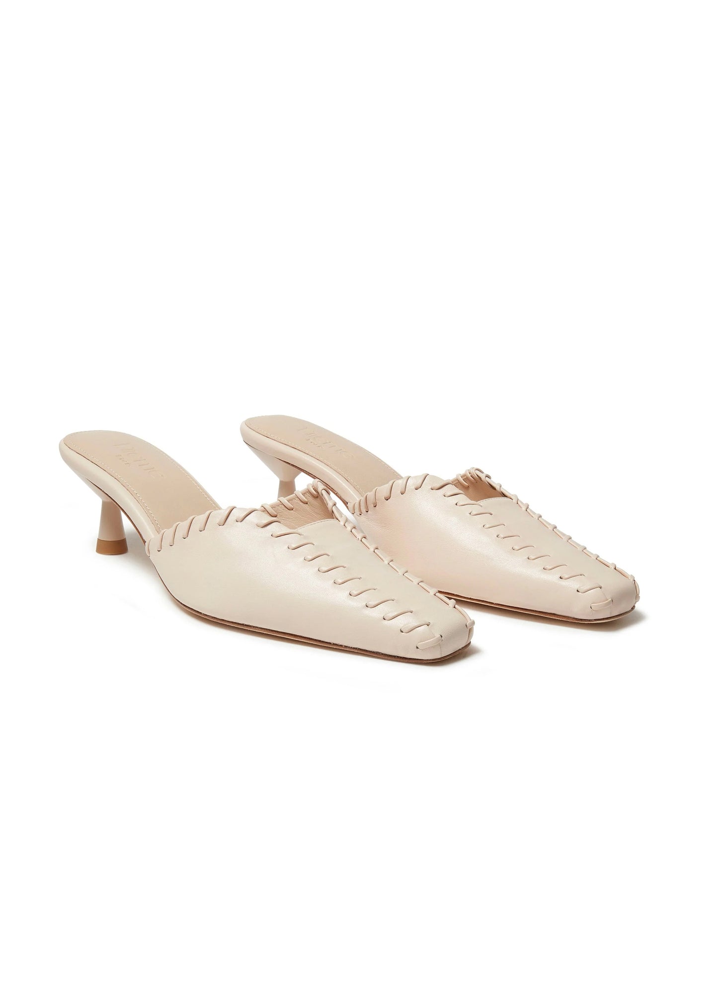 Mules Stitch Beige
