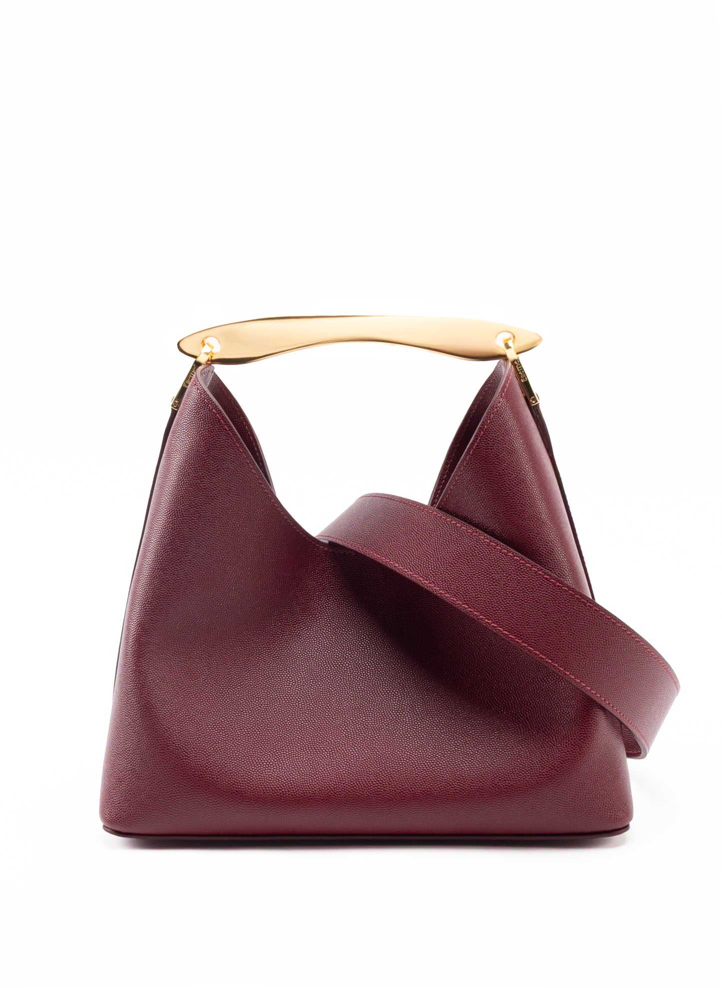 Boomerang Kaviar Leder Burgund