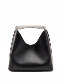 Boomerang Leather Black - Silver
