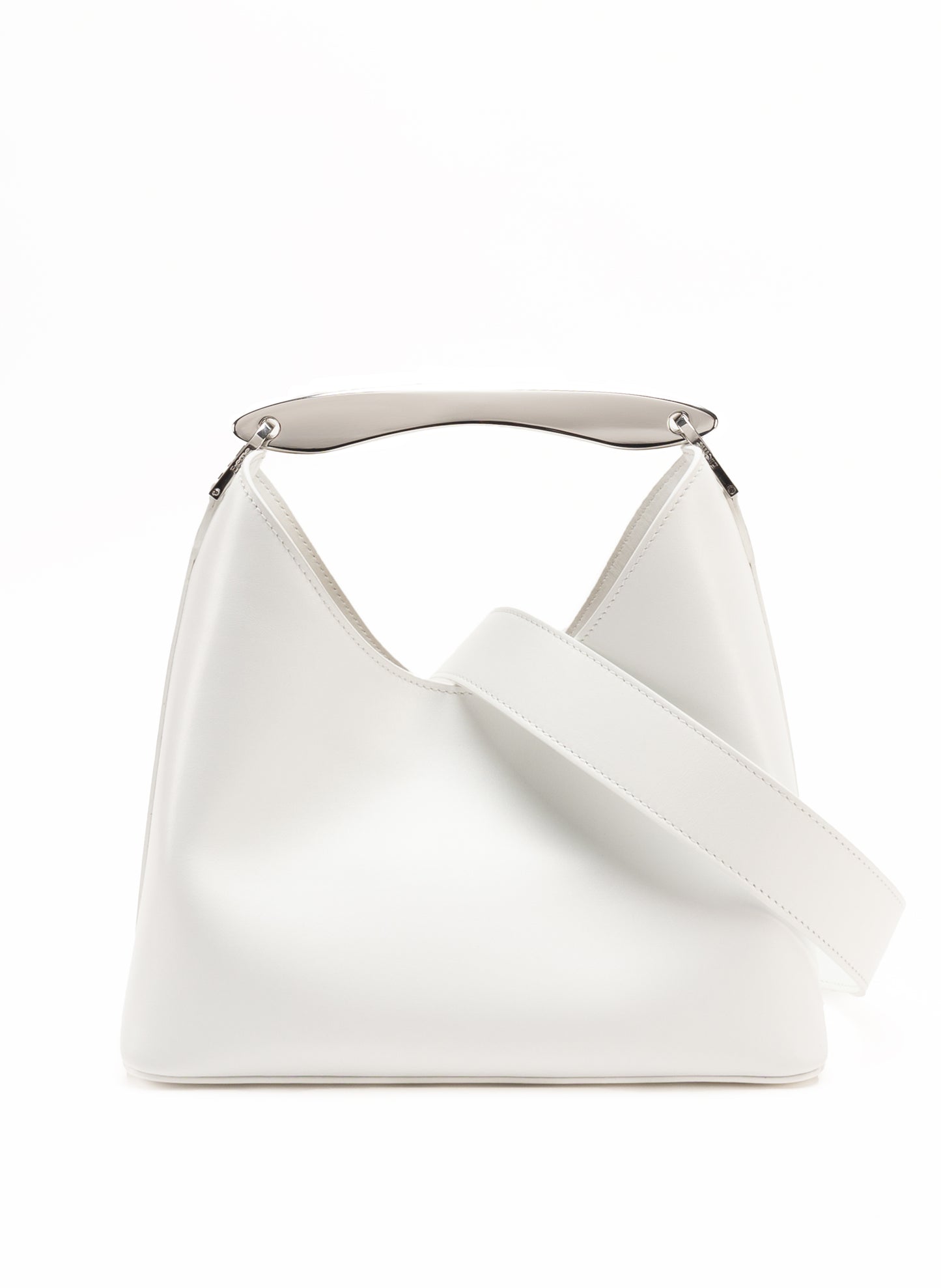 Boomerang Cuir Blanc