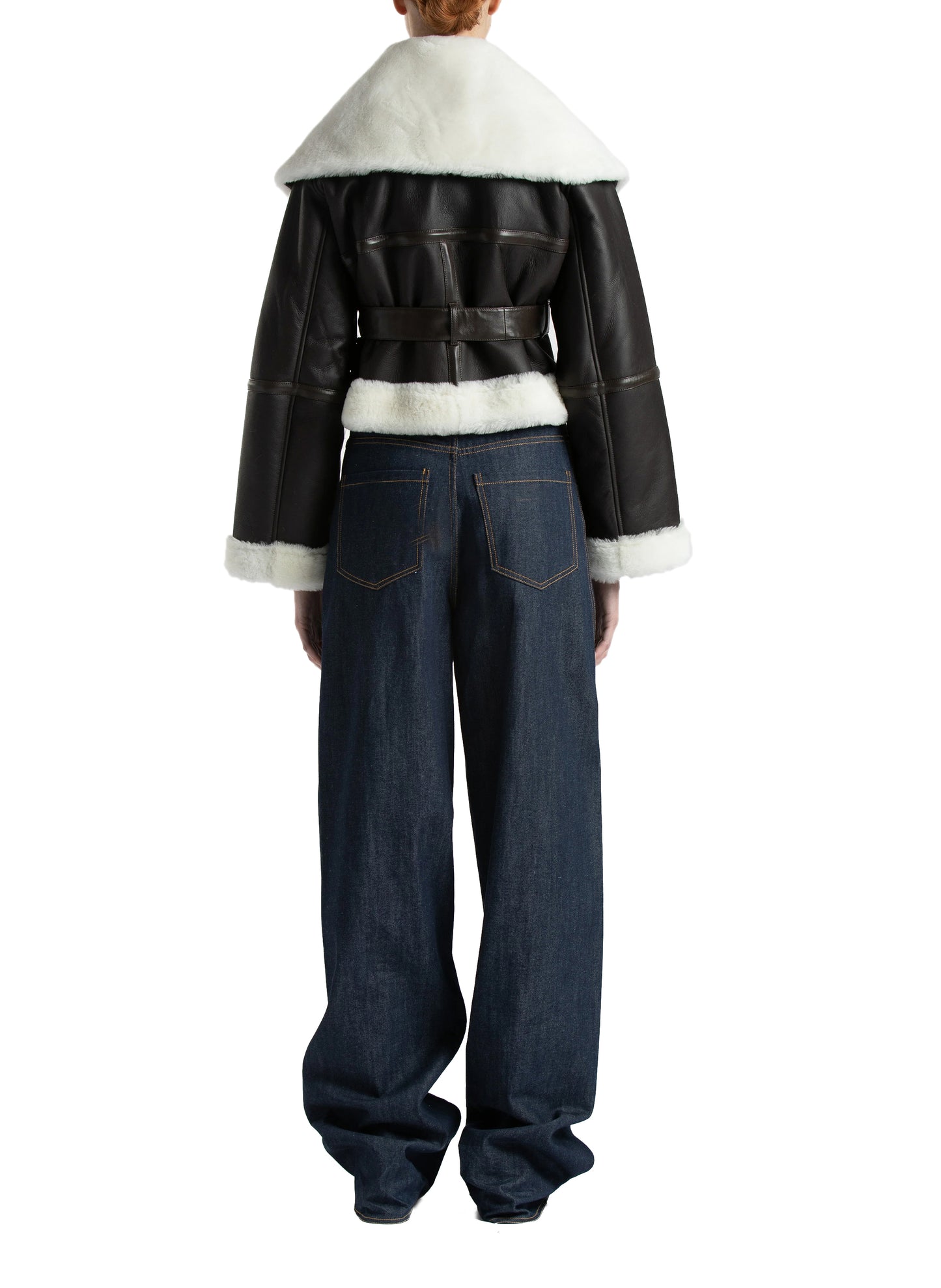 Shearling Cropped Coat