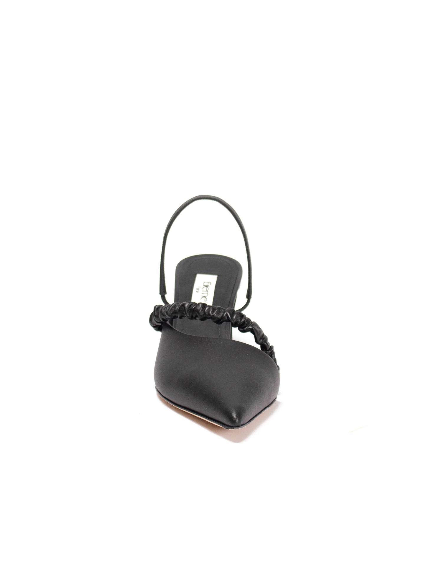 Chouchou Heel Leather Black