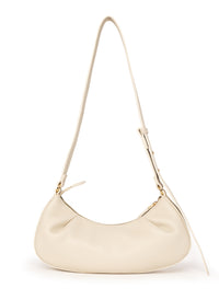 Dimple Moon en cuir grainé Sésame