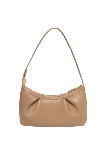 Dimple Pochette Leather Taupe