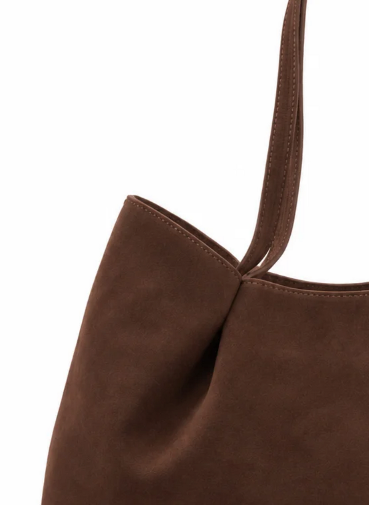 Dimple Tote Medium Suede Brownie