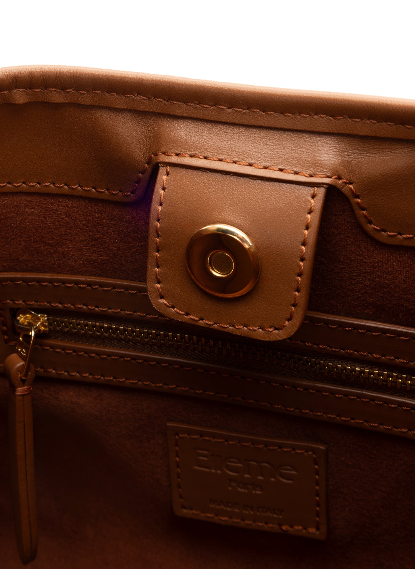 Dimple Tote Raffia Natural/Cognac