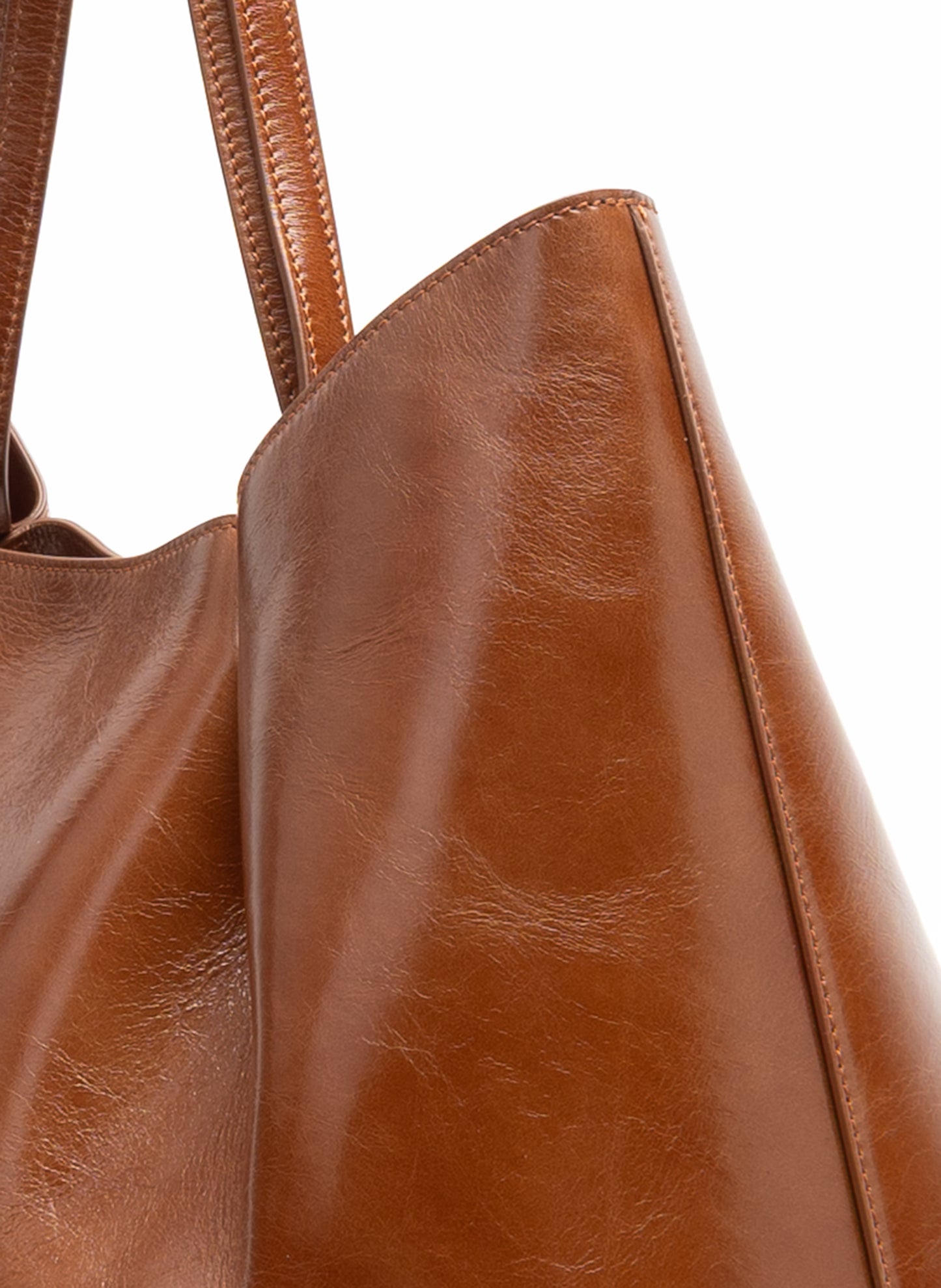 Dimple Tote Vintage Leather Corteccia
