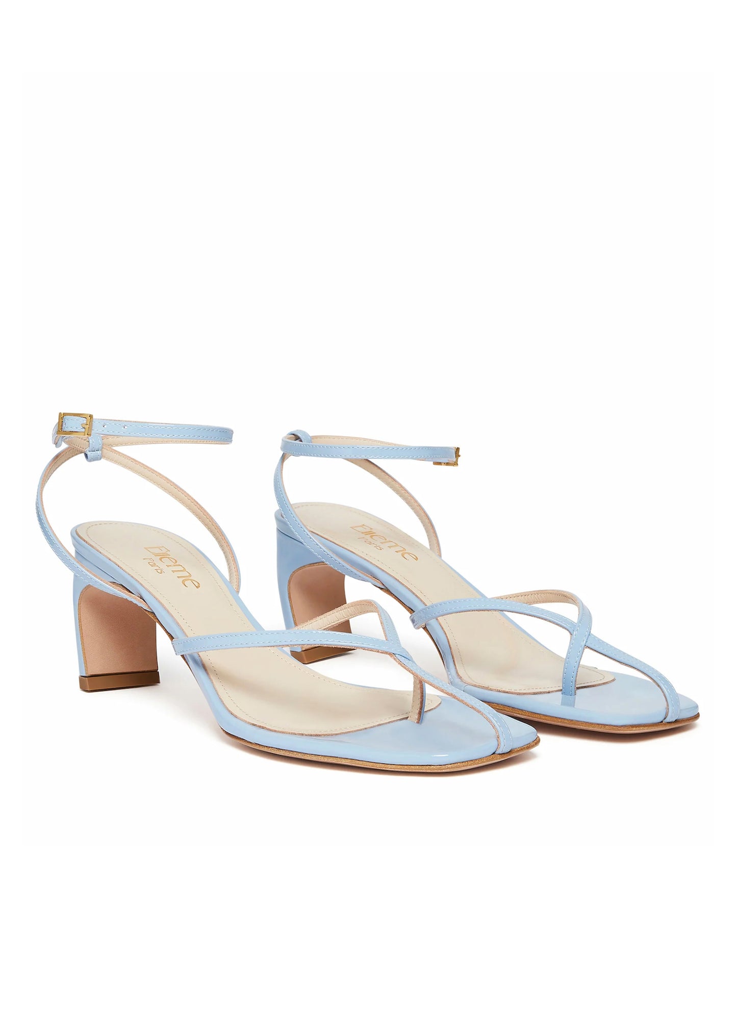 Ficelle Ankle Strap Patent Iris Blue