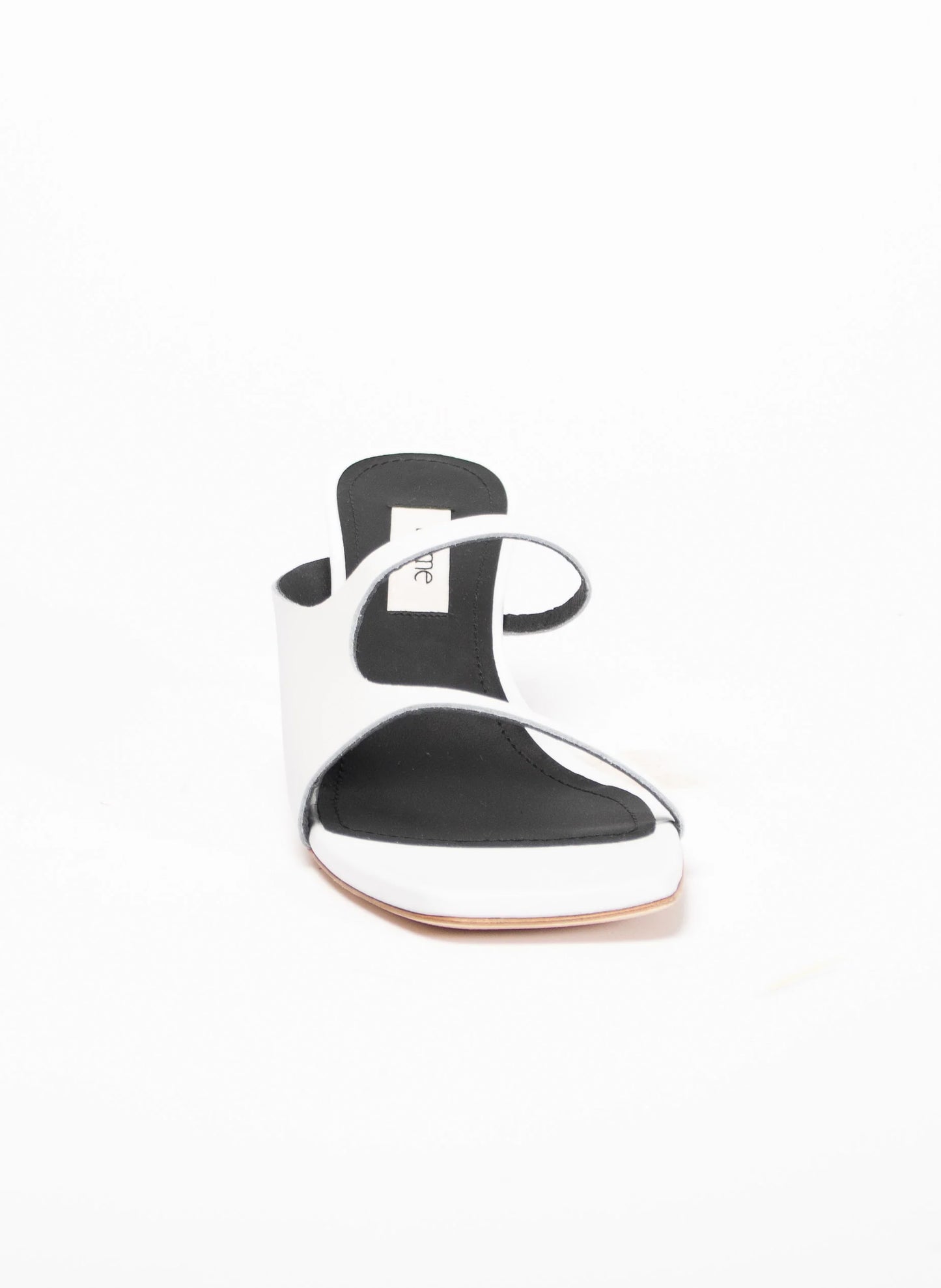 Gemini Heel Sandal Leather White