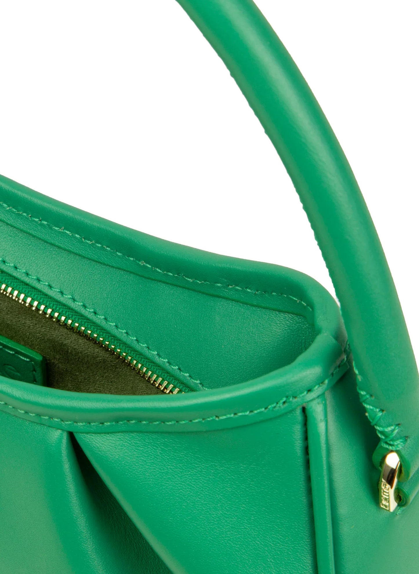Small Dimple Leather Emerald