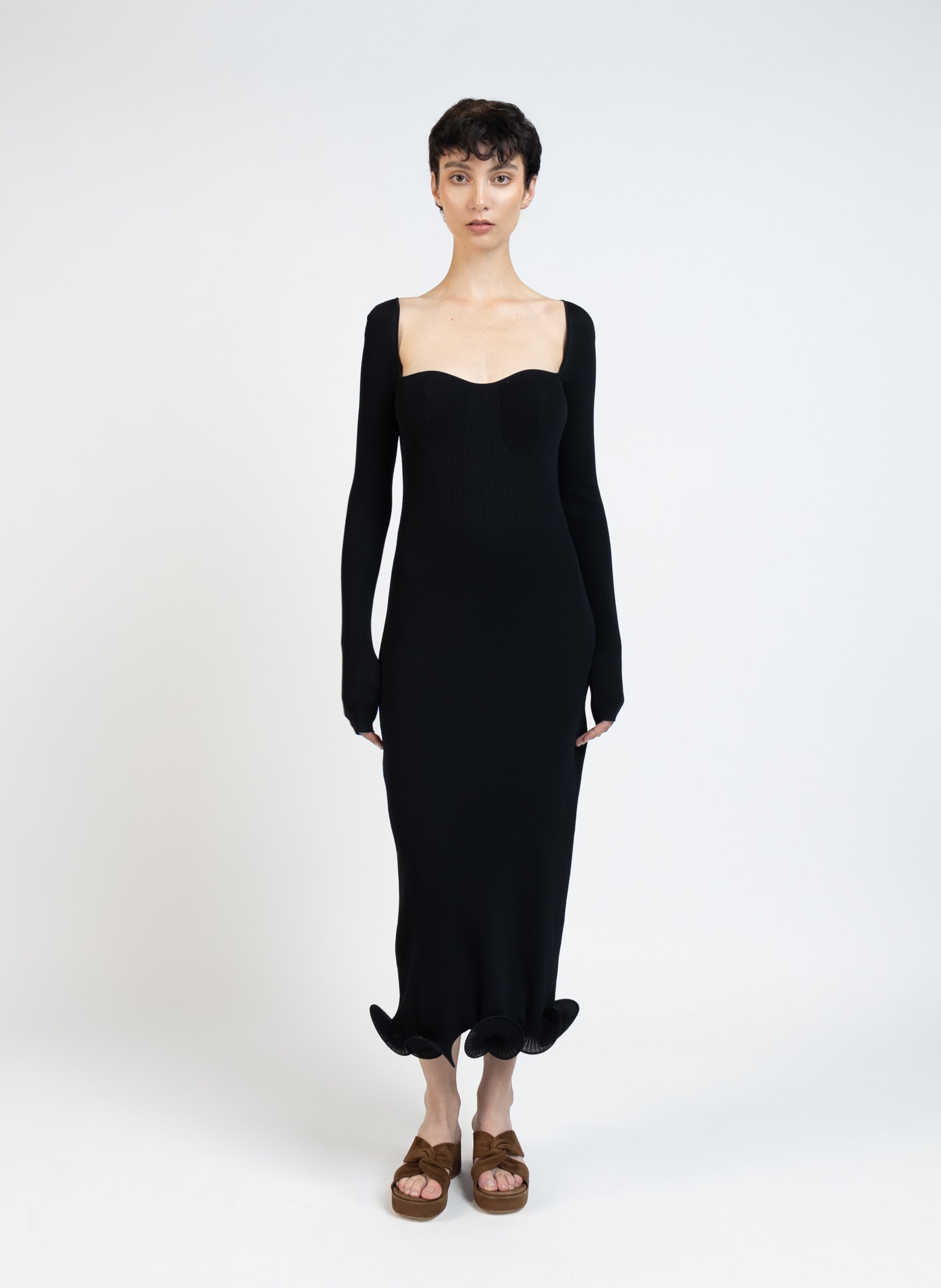 Marcelle long sleeve knit dress hotsell