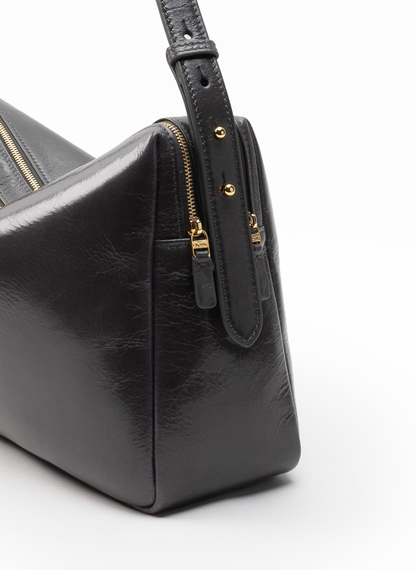 Trousse Large Vintage Leather Fumo