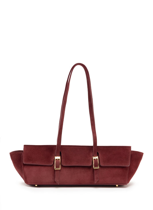 Le Bateau Wildleder Burgund