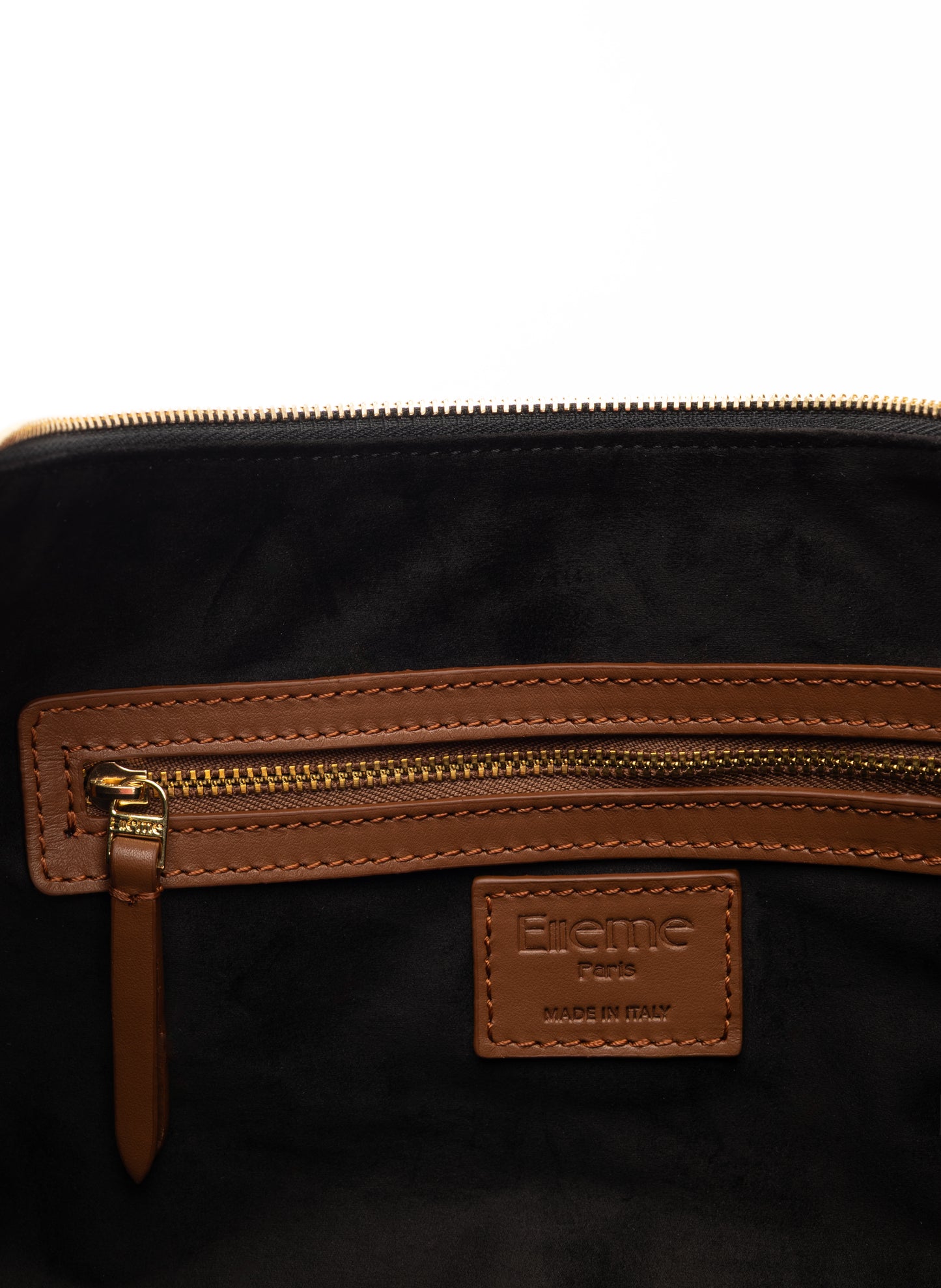 Le Nylon Large Nylon/Leather Trimming Black/Cognac