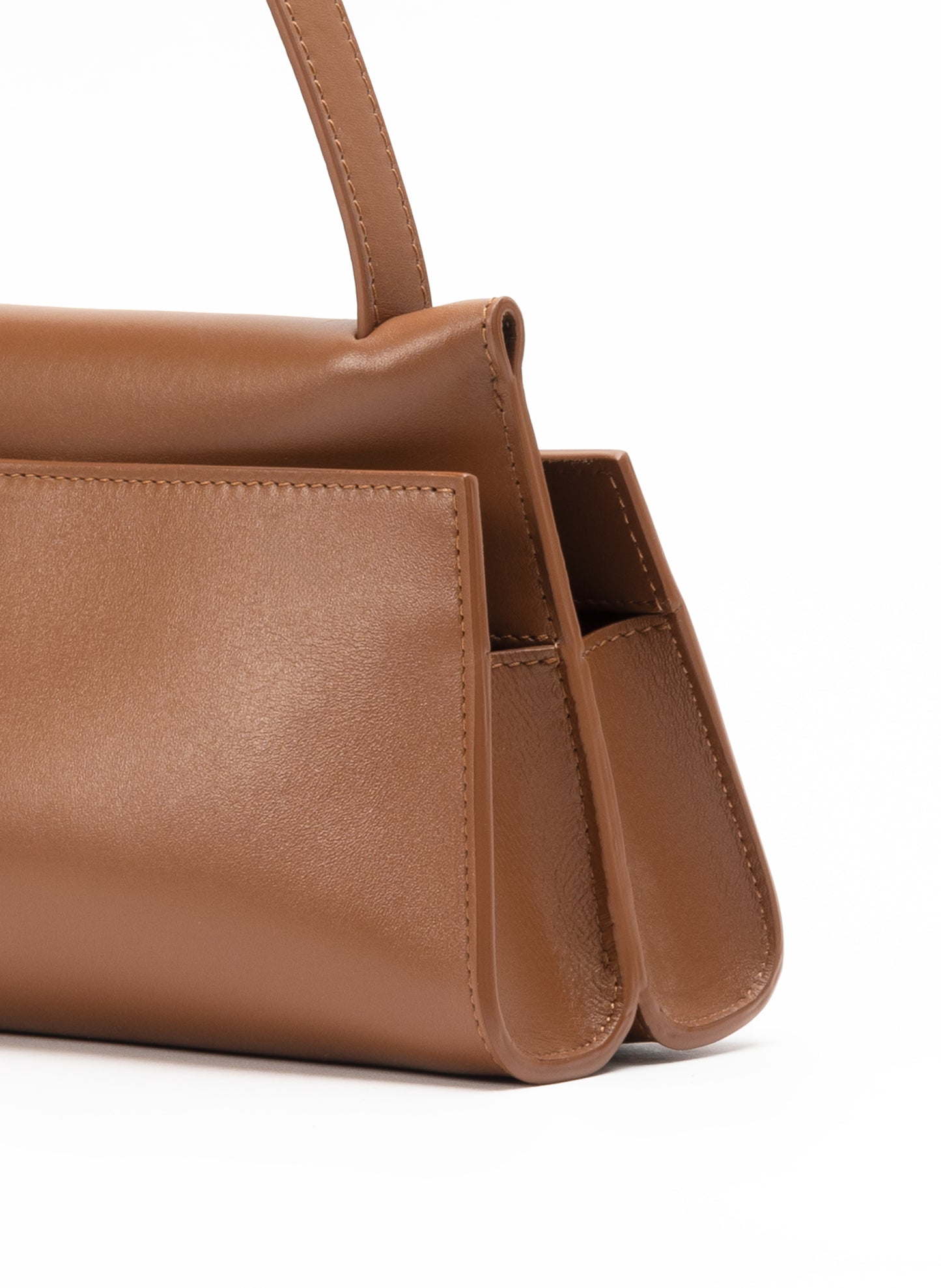 Long Papillon Cuir Cognac