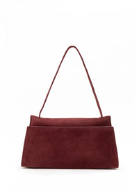 Long Papillon Suede Bourgogne
