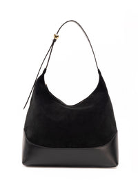 Loop Large Daim/cuir Noir