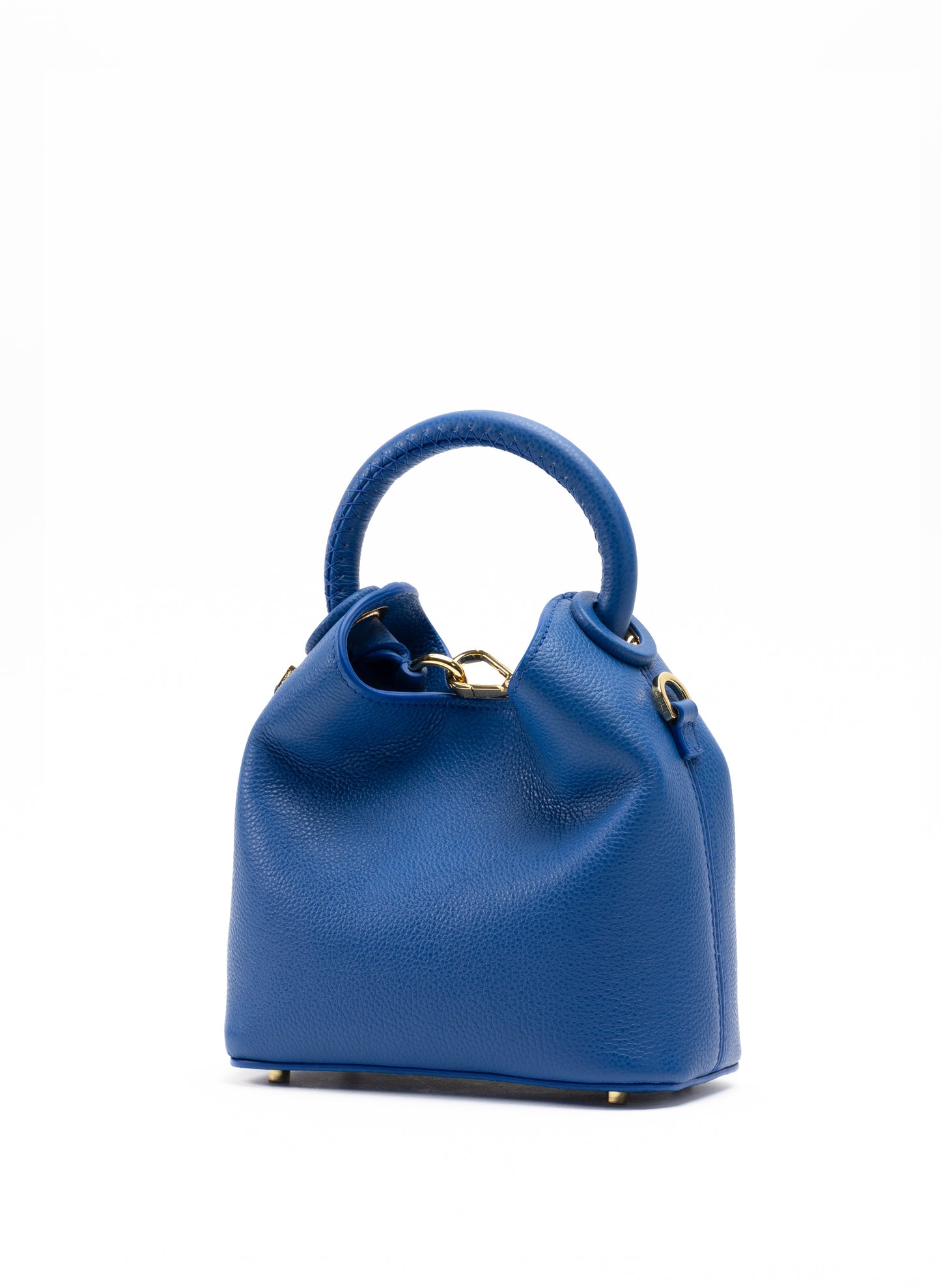 Madeleine Cuir grainé bleu azur
