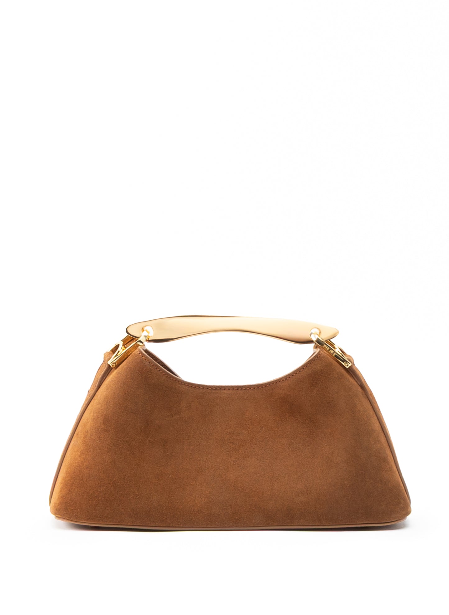 Mini Boomerang Suede Cognac
