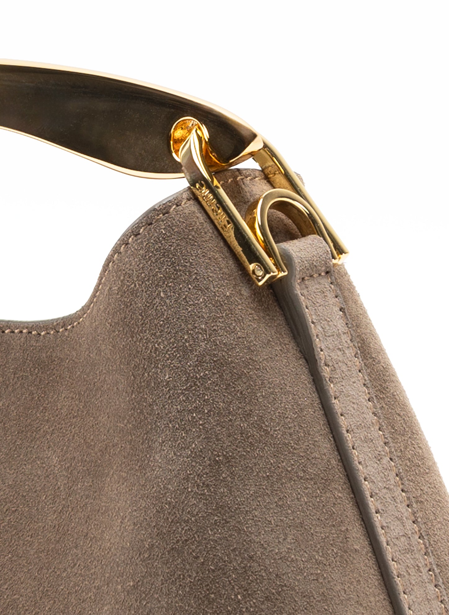 Mini Boomerang Suede Taupe