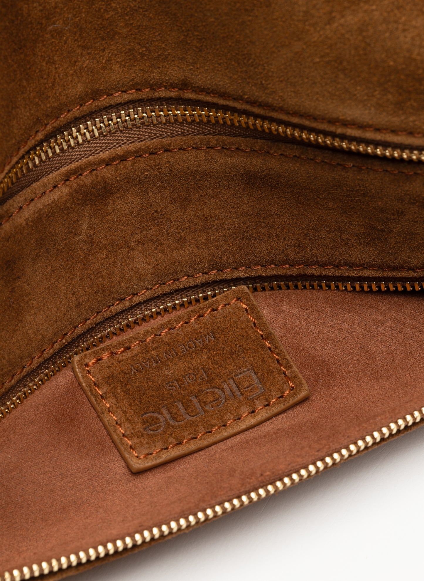 Mini Trousse Suede Cognac