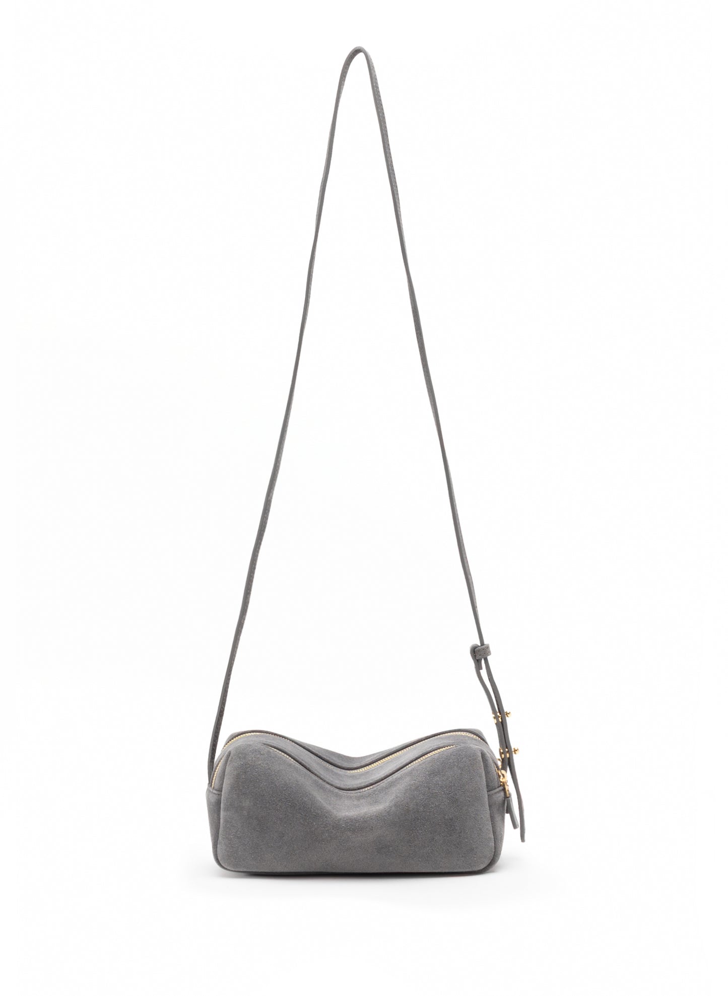 Mini Trousse Wildleder Grau
