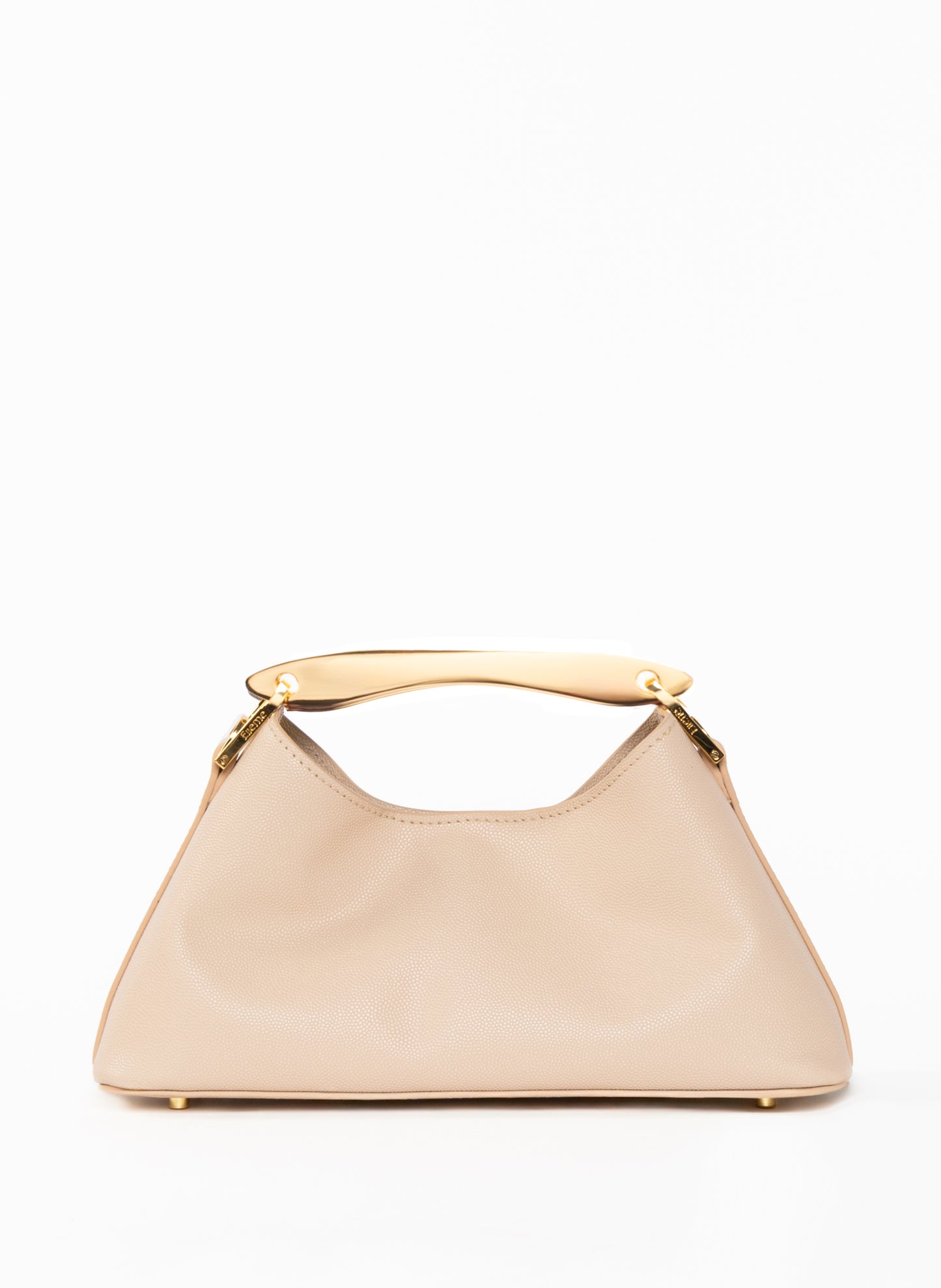 Mini Boomerang Cuir Caviar Nude