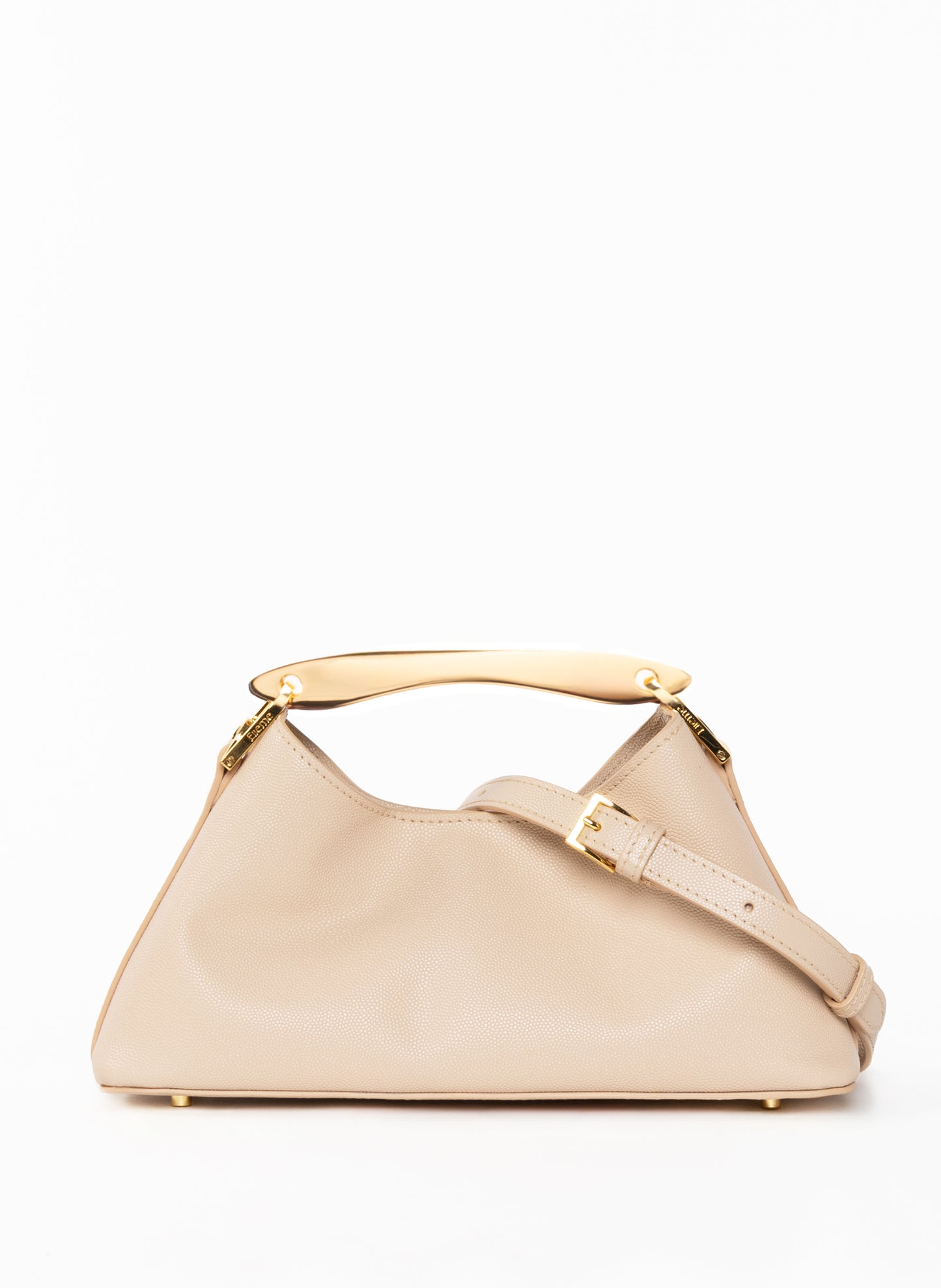 Mini Boomerang Cuir Caviar Nude