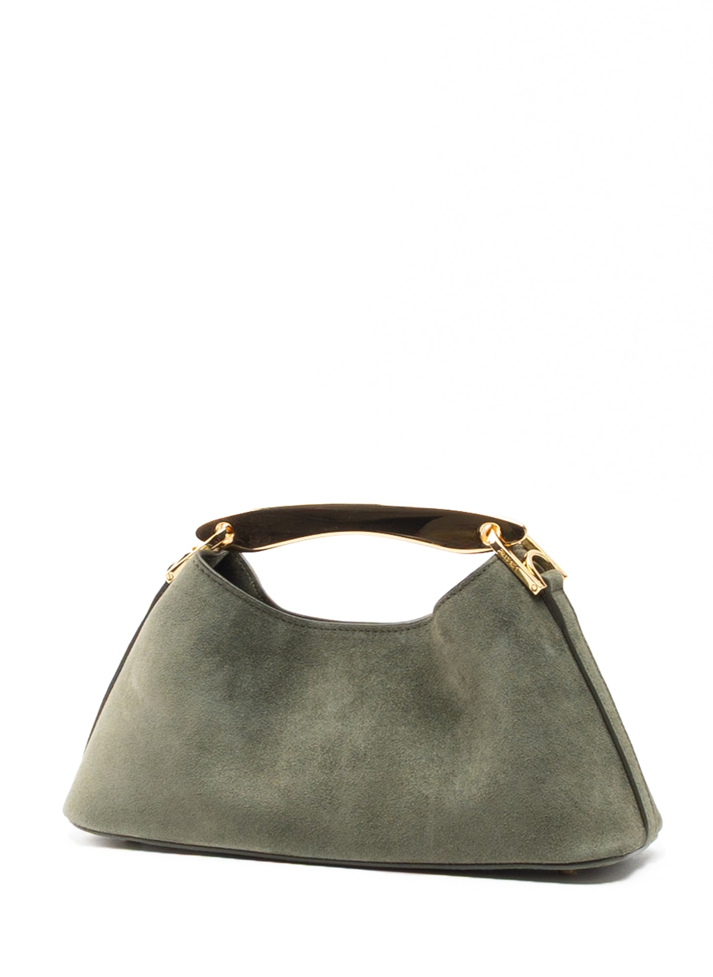 Mini Boomerang Wildleder Khaki