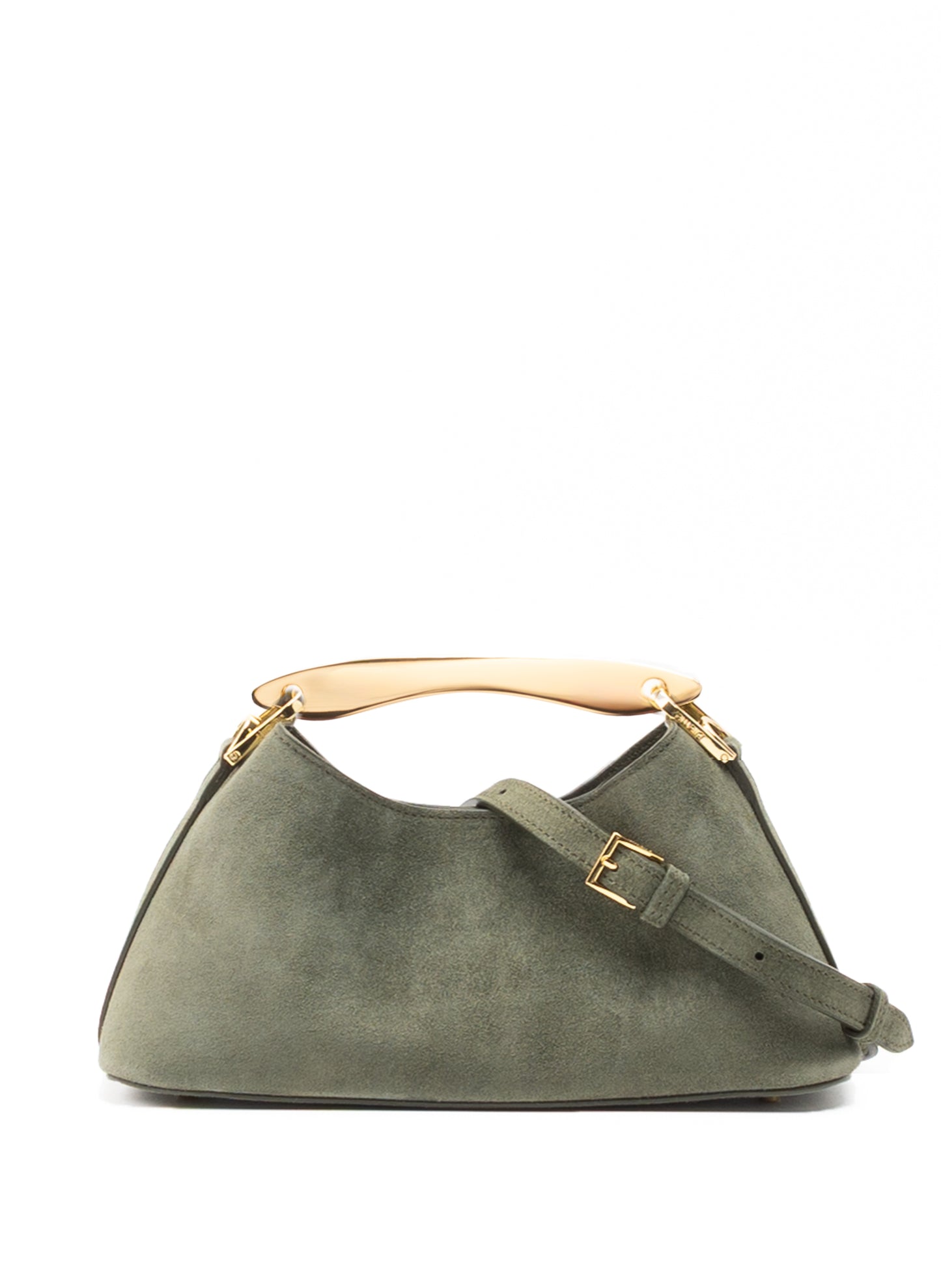 Mini Boomerang Wildleder Khaki