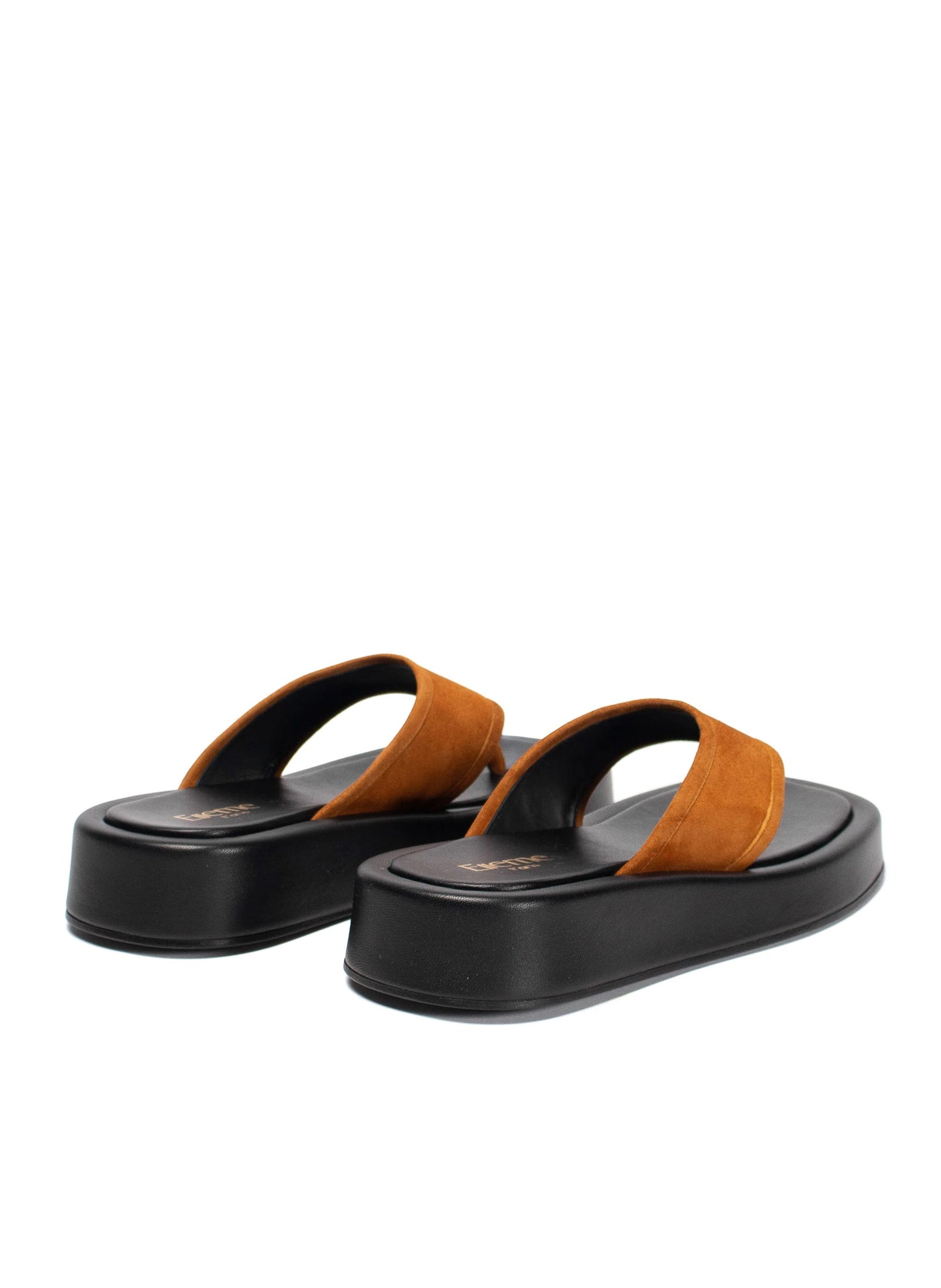 Platform Thong Sandal Brown
