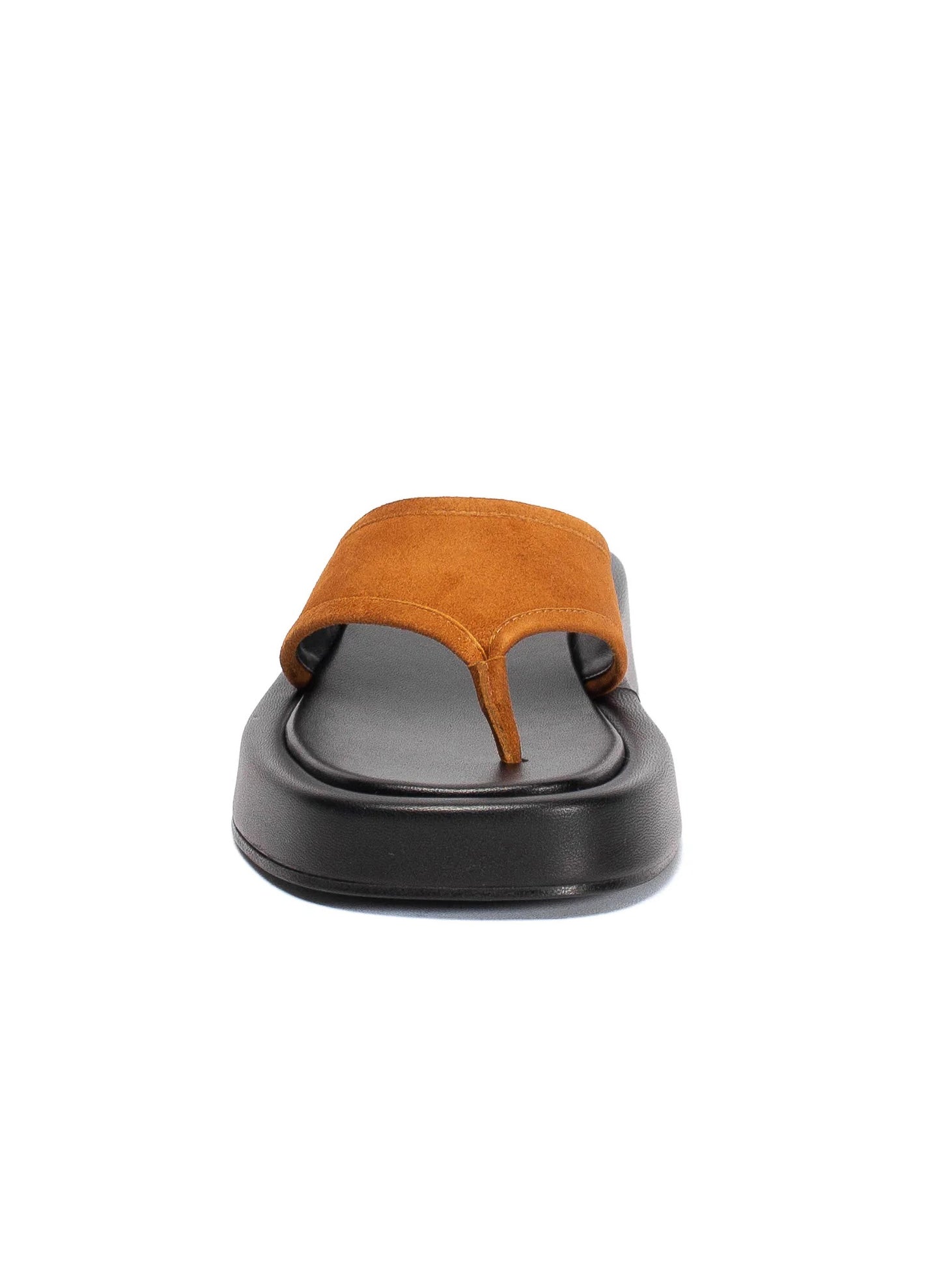 Platform Thong Sandal Brown