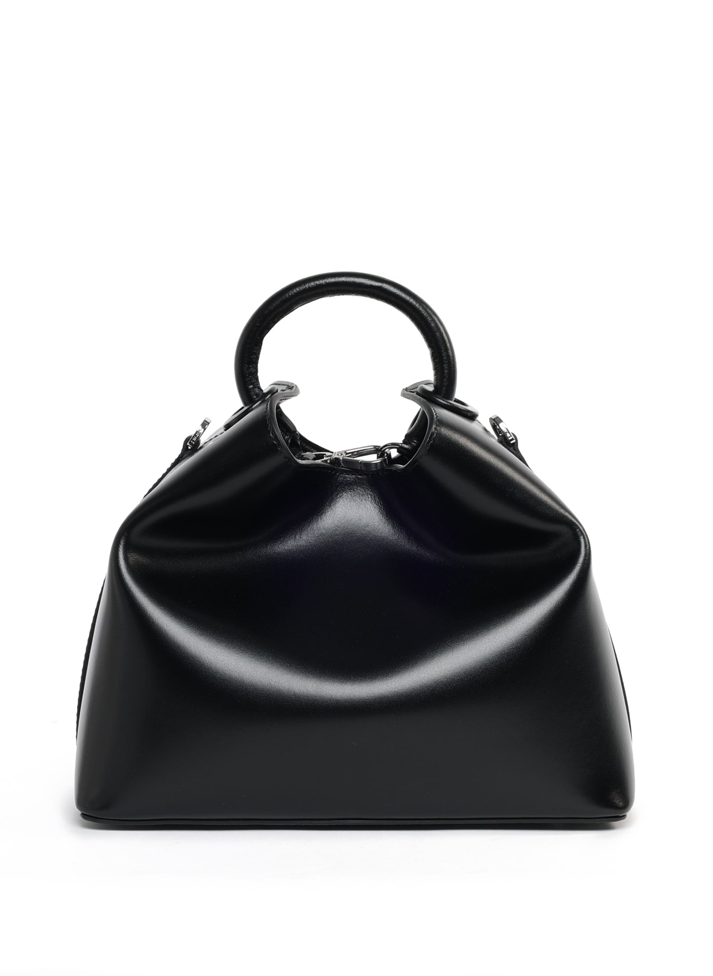 Raisin semi-cuir verni Noir