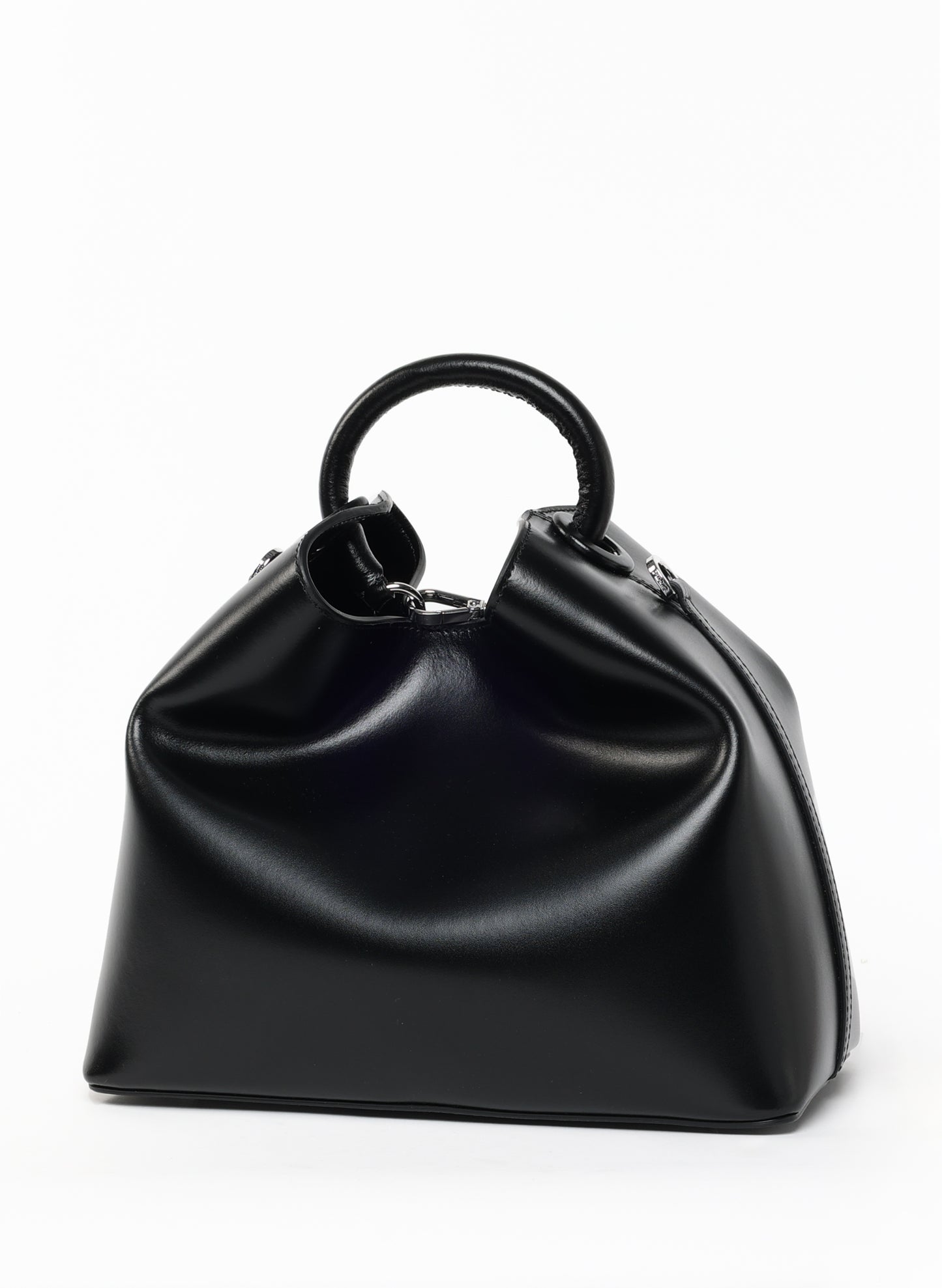 Raisin semi-cuir verni Noir