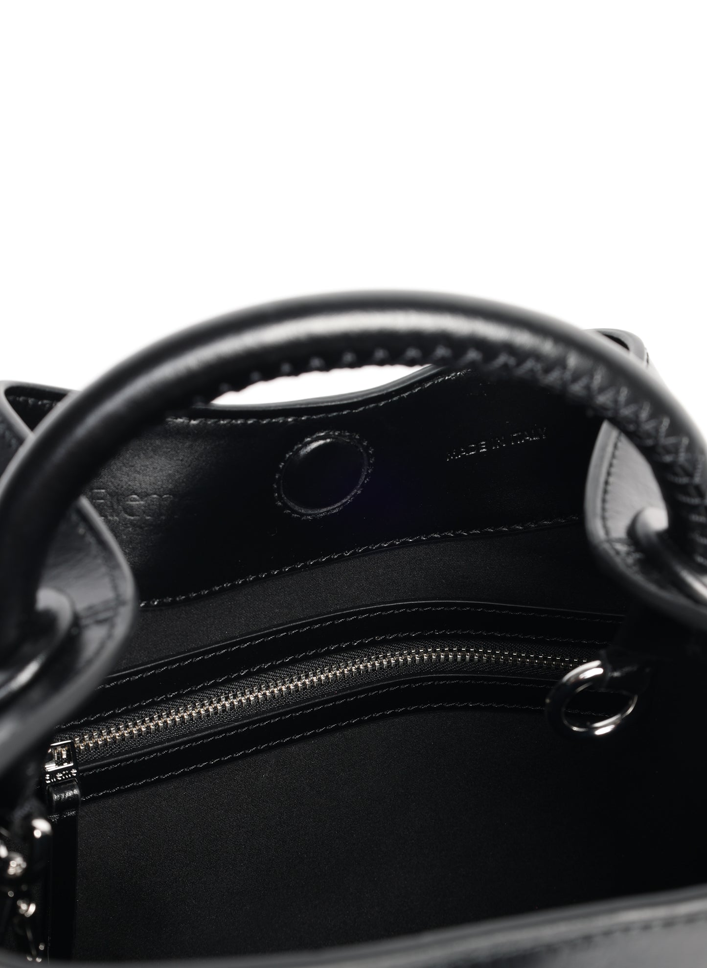 Raisin semi-cuir verni Noir