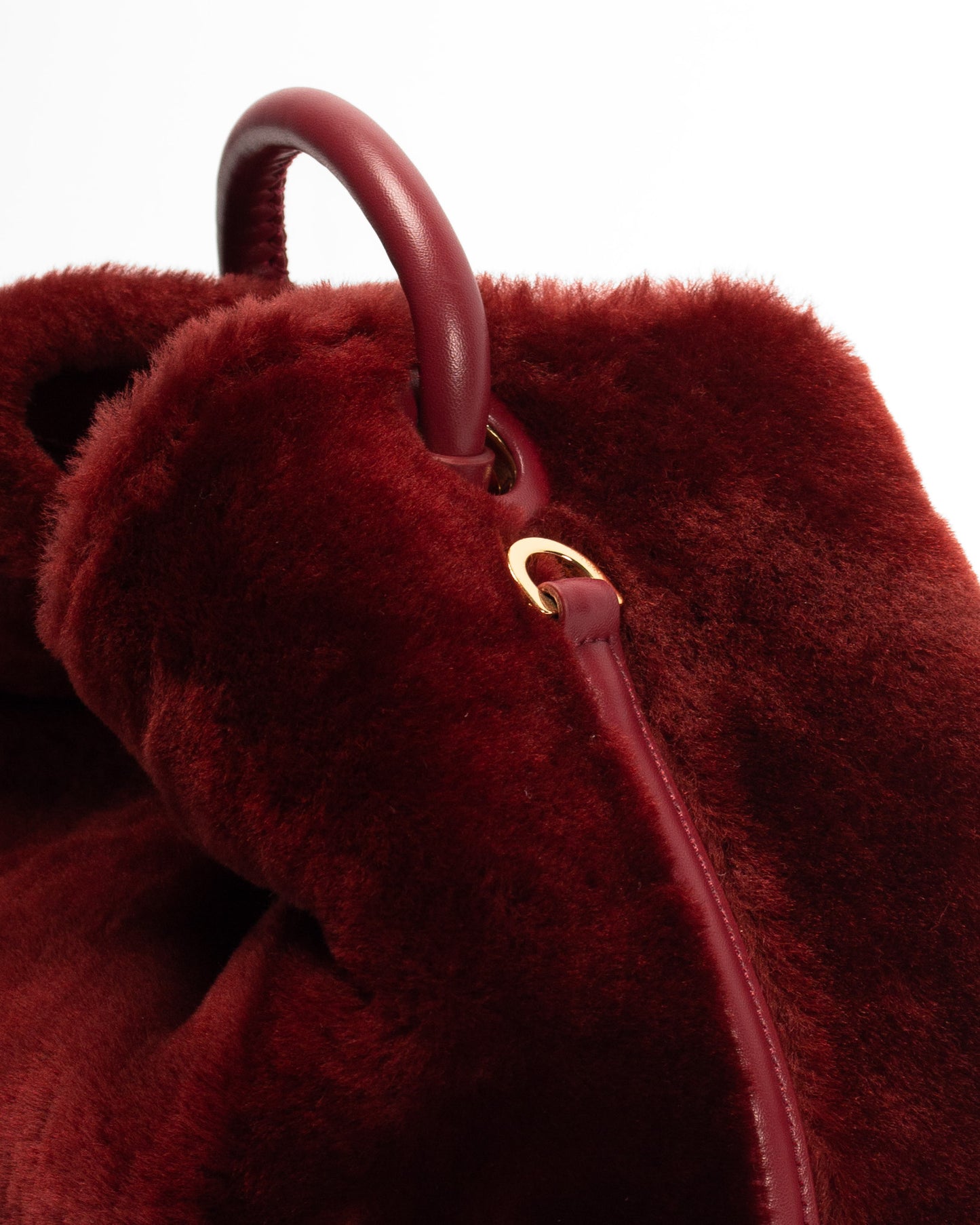 Raisin Shearling Montone Burgundy