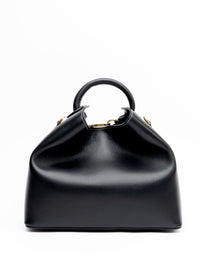 Cuir de Raisin noir/coutures blanches