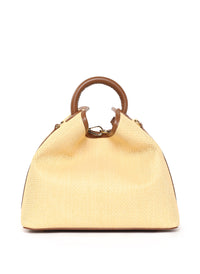 Raisin  Raffia/Leather Natural/Cognac