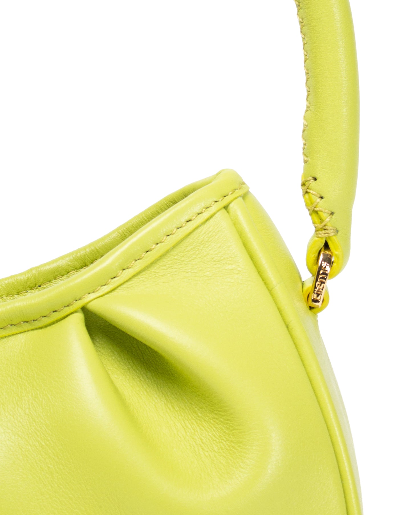 Small Dimple Leather Avocado