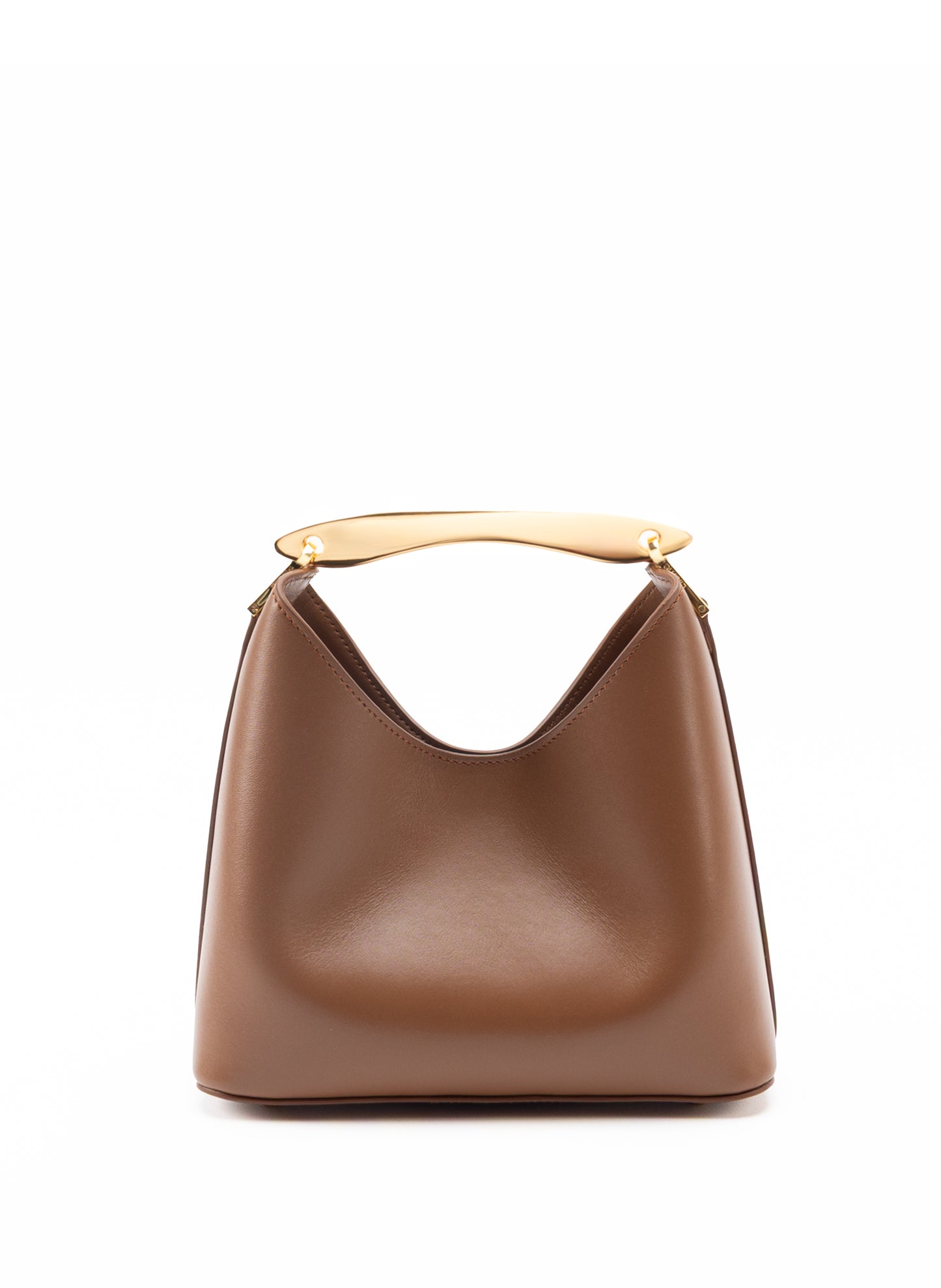Petit Boomerang Cuir Cognac