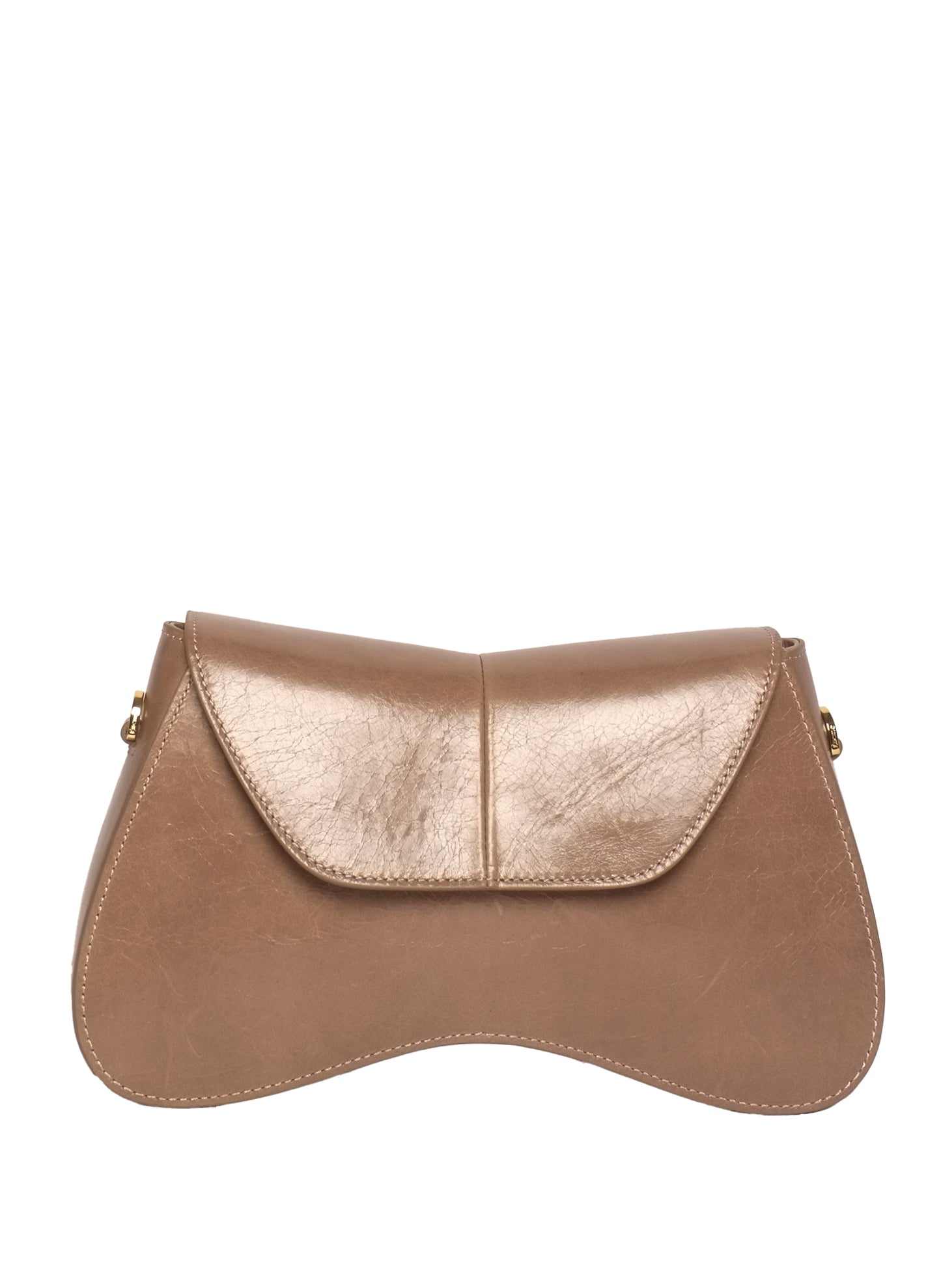 Space Crinkled Leather Taupe
