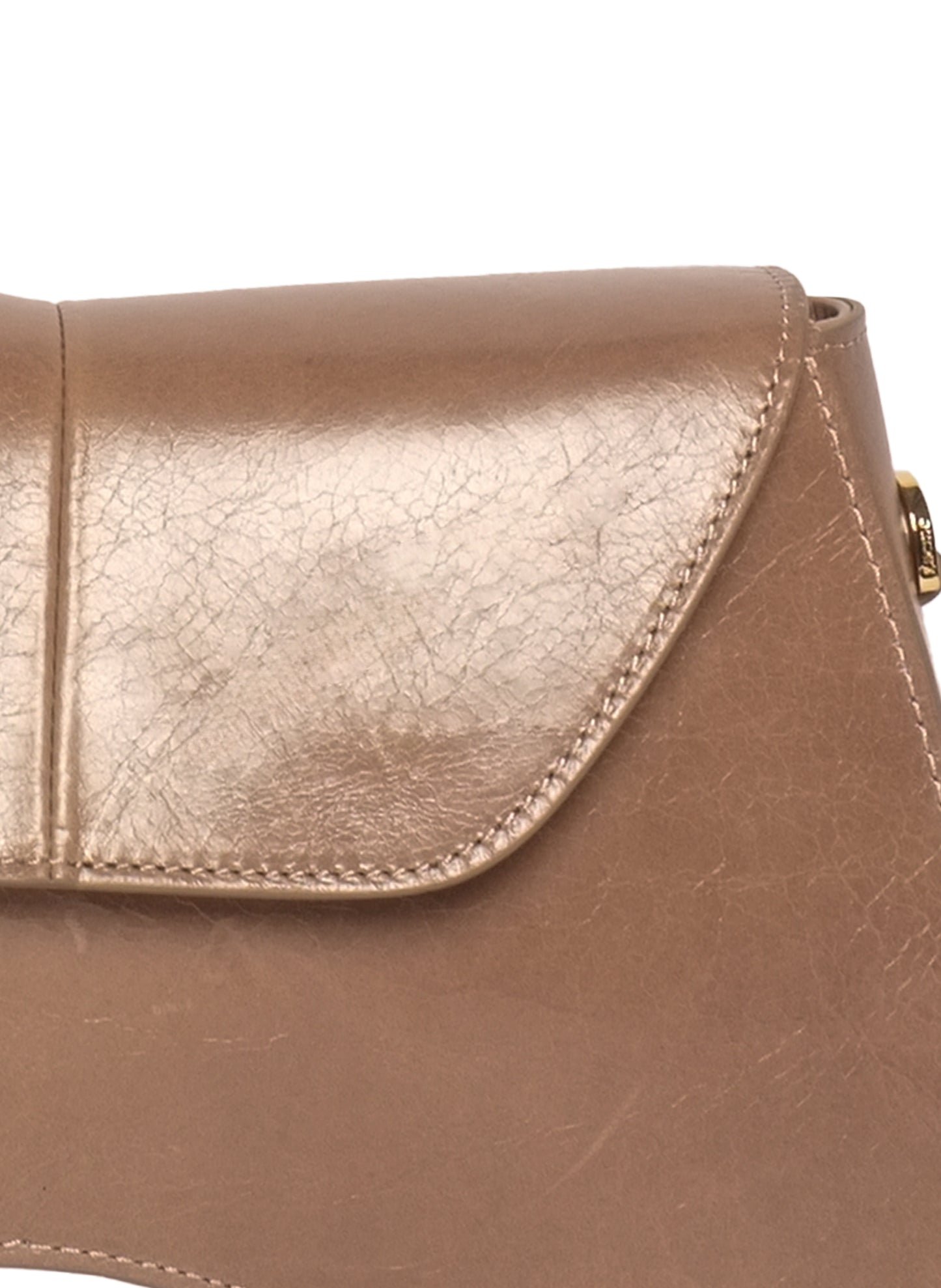 Space Crinkled Leather Taupe